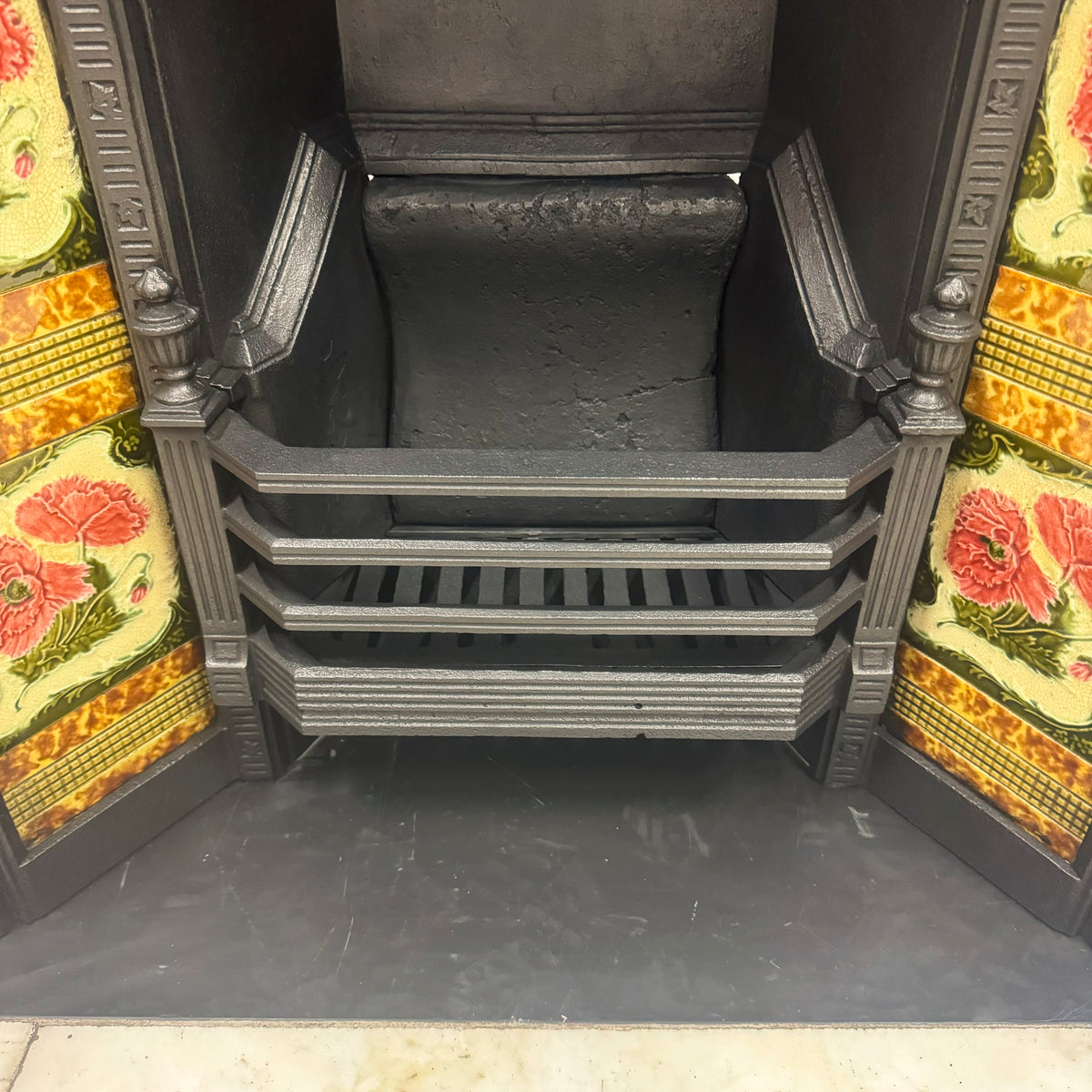 Antique Victorian Tiled Fireplace Insert | The Architectural Forum