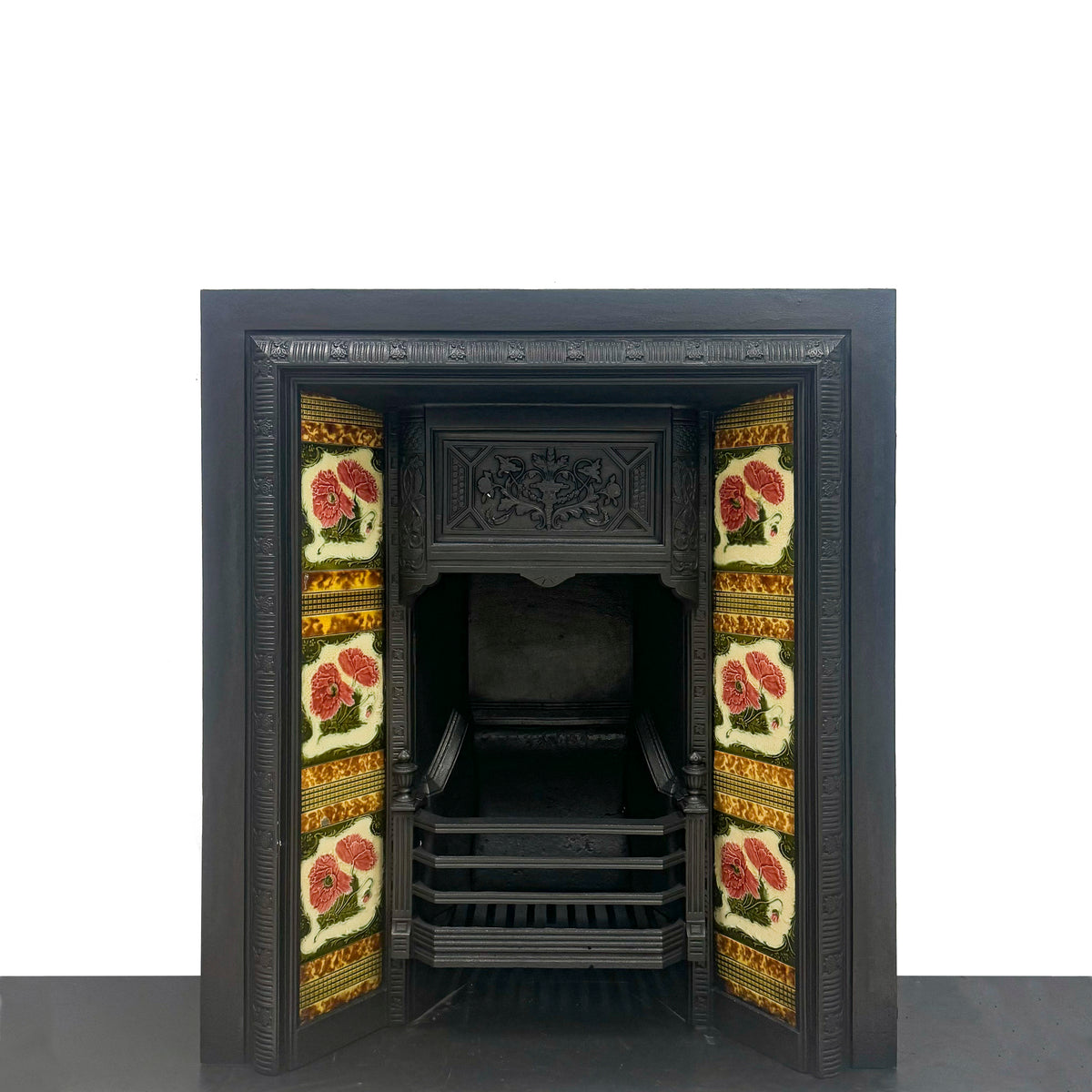 Antique Victorian Tiled Fireplace Insert | The Architectural Forum