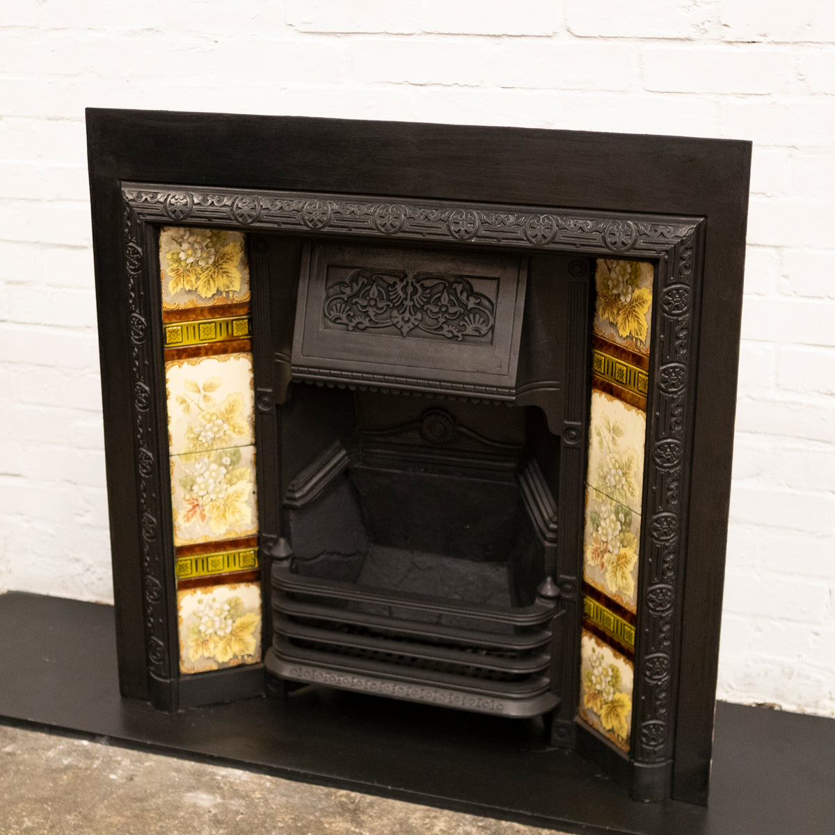 Antique Victorian Tiled Fireplace Insert | The Architectural Forum