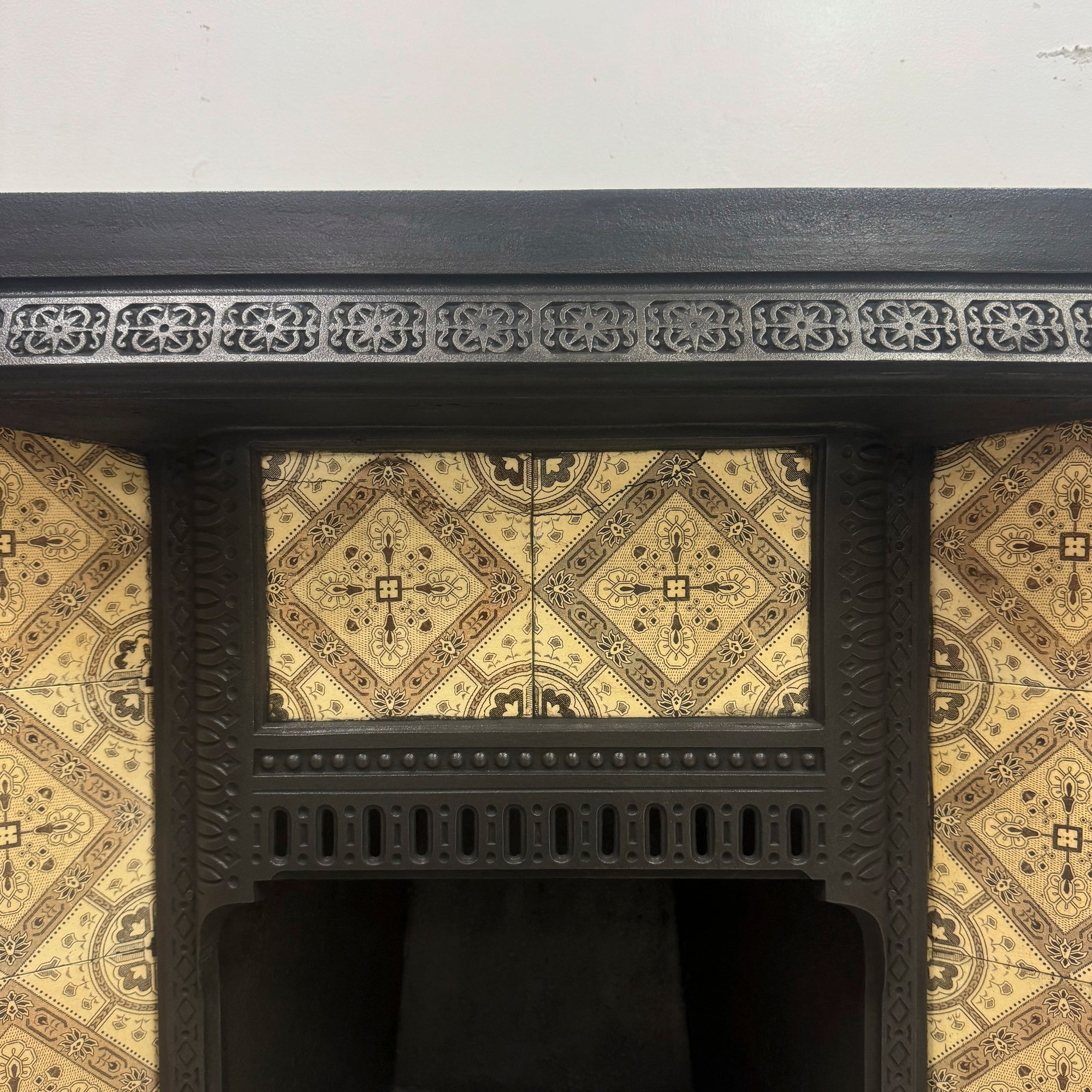 Antique Victorian Tiled Fireplace Insert | The Architectural Forum