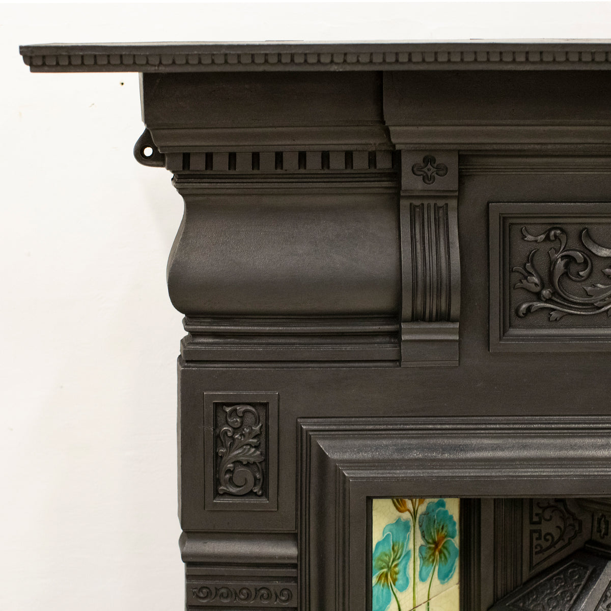 Antique Victorian Cast Iron Tiled Combination Fireplace | Pair Available | The Architectural Forum