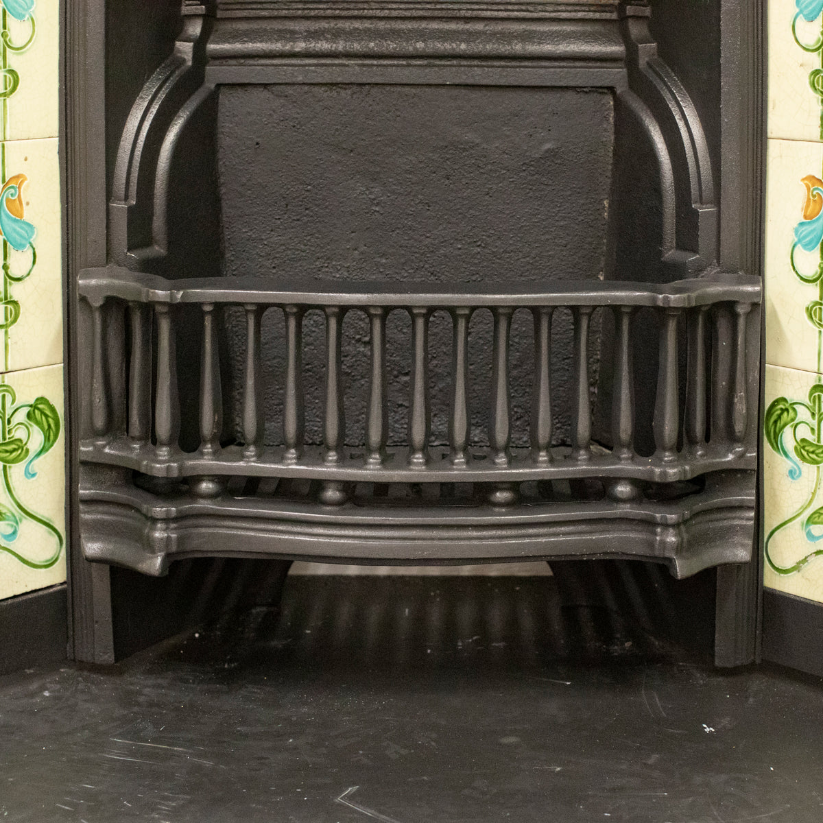 Antique Victorian Cast Iron Tiled Combination Fireplace | Pair Available | The Architectural Forum