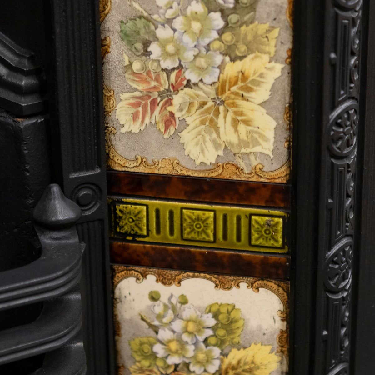 Antique Victorian Tiled Fireplace Insert | The Architectural Forum