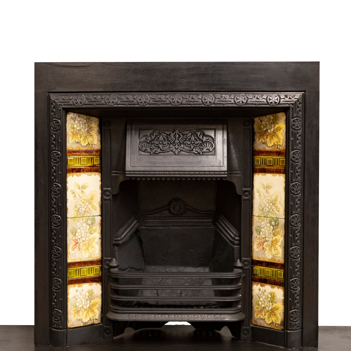 Antique Victorian Tiled Fireplace Insert | The Architectural Forum