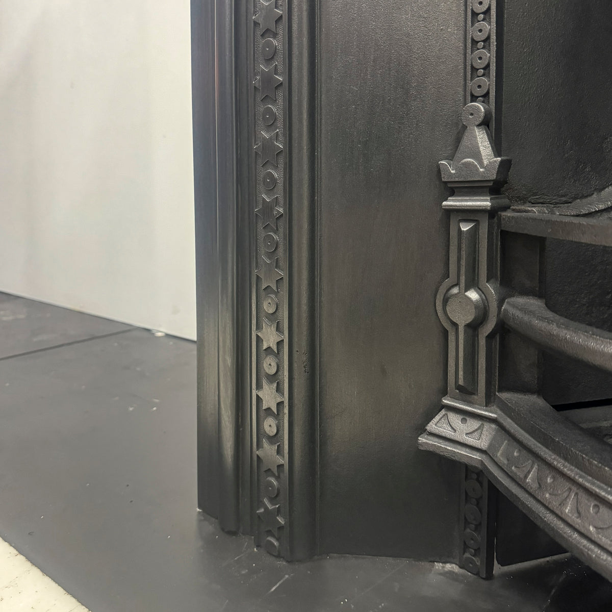 Antique Cast Iron Victorian Fireplace Insert | Pair Available | The Architectural Forum