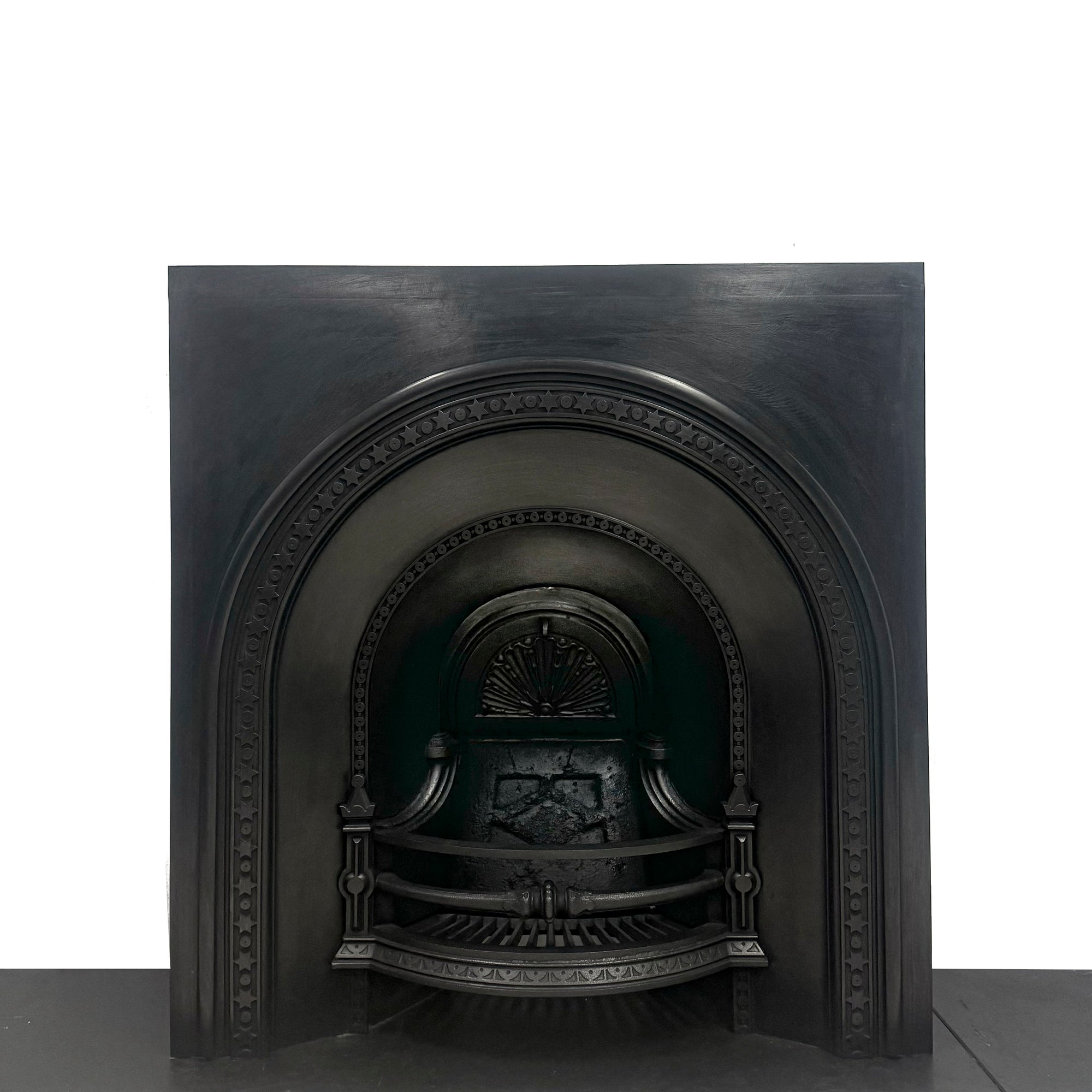 Antique Cast Iron Victorian Fireplace Insert | Pair Available | The Architectural Forum