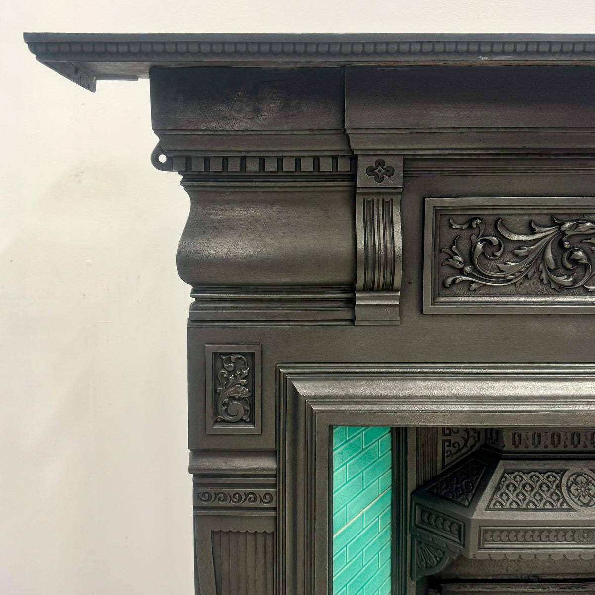 Antique Victorian Cast Iron Tiled Combination Fireplace | The Architectural Forum