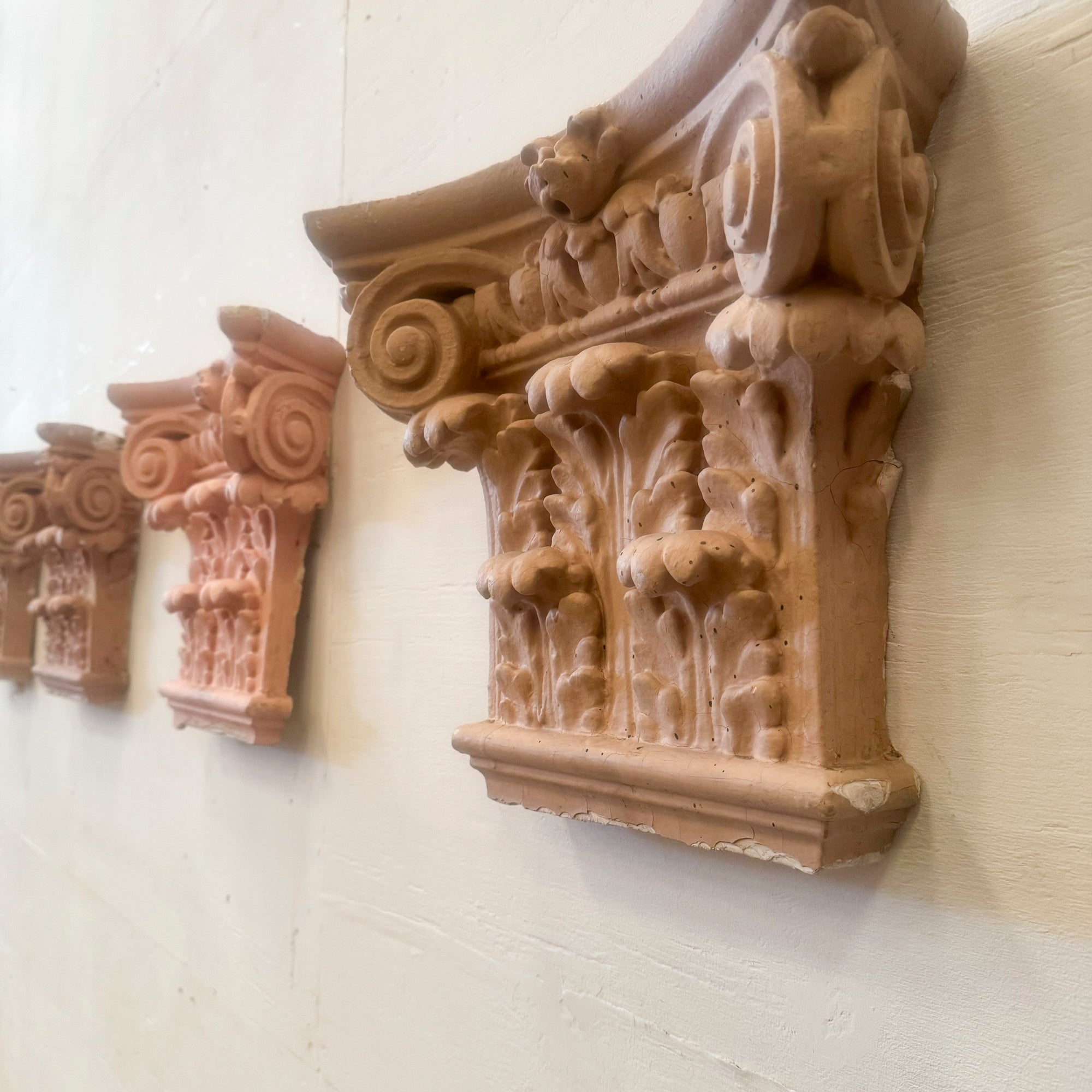 Set of 4 Plaster Corinthian Capitals | The Architectural Forum