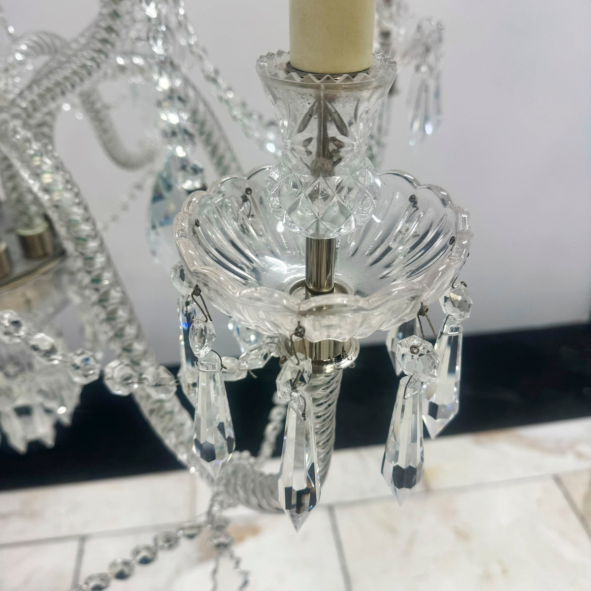 Reclaimed Antique Crystal Chandelier | | The Architectural Forum