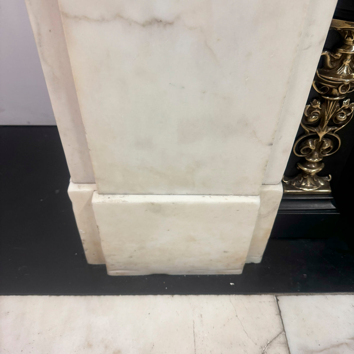 Antique Victorian Statuary Marble Chimneypiece with Carved Corbels | The Architectural Forum