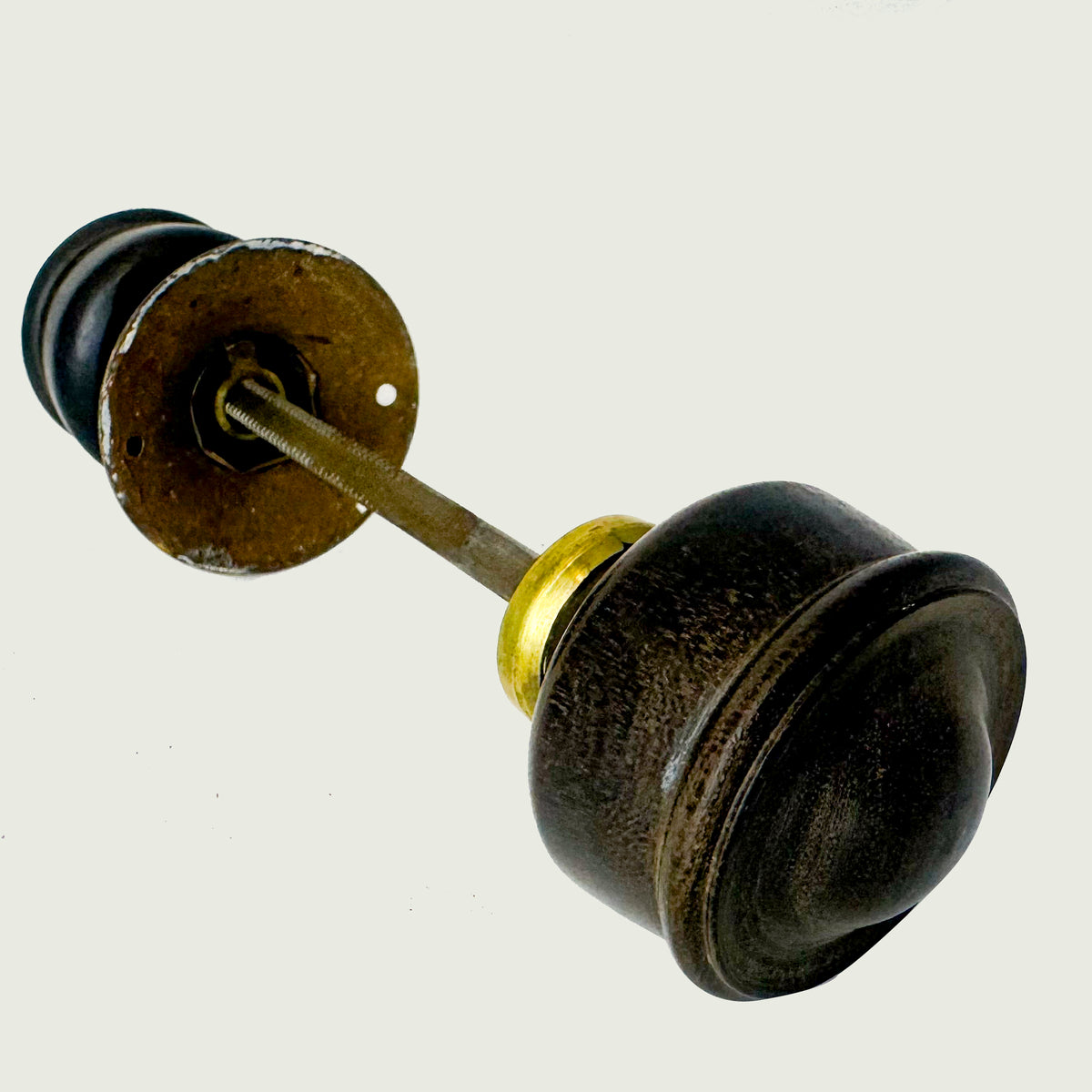 Antique Ebony Rimlock Door Knobs | 10 Pairs Available | The Architectural Forum