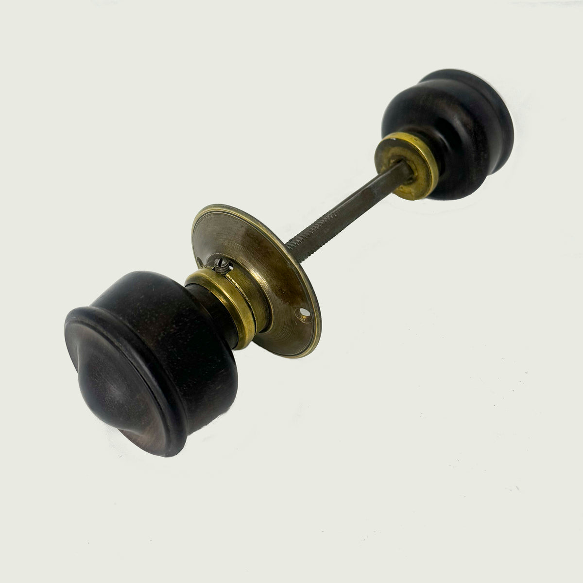 Antique Ebony Rimlock Door Knobs | 10 Pairs Available | The Architectural Forum