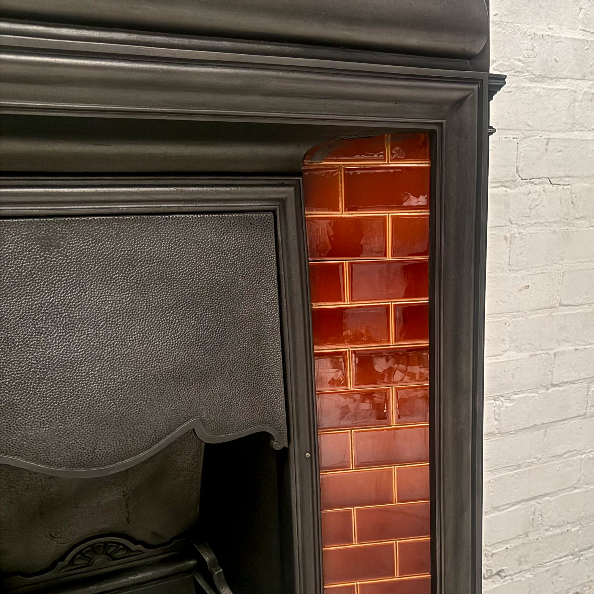 Antique Edwardian Tiled Combination Fireplace | The Architectural Forum