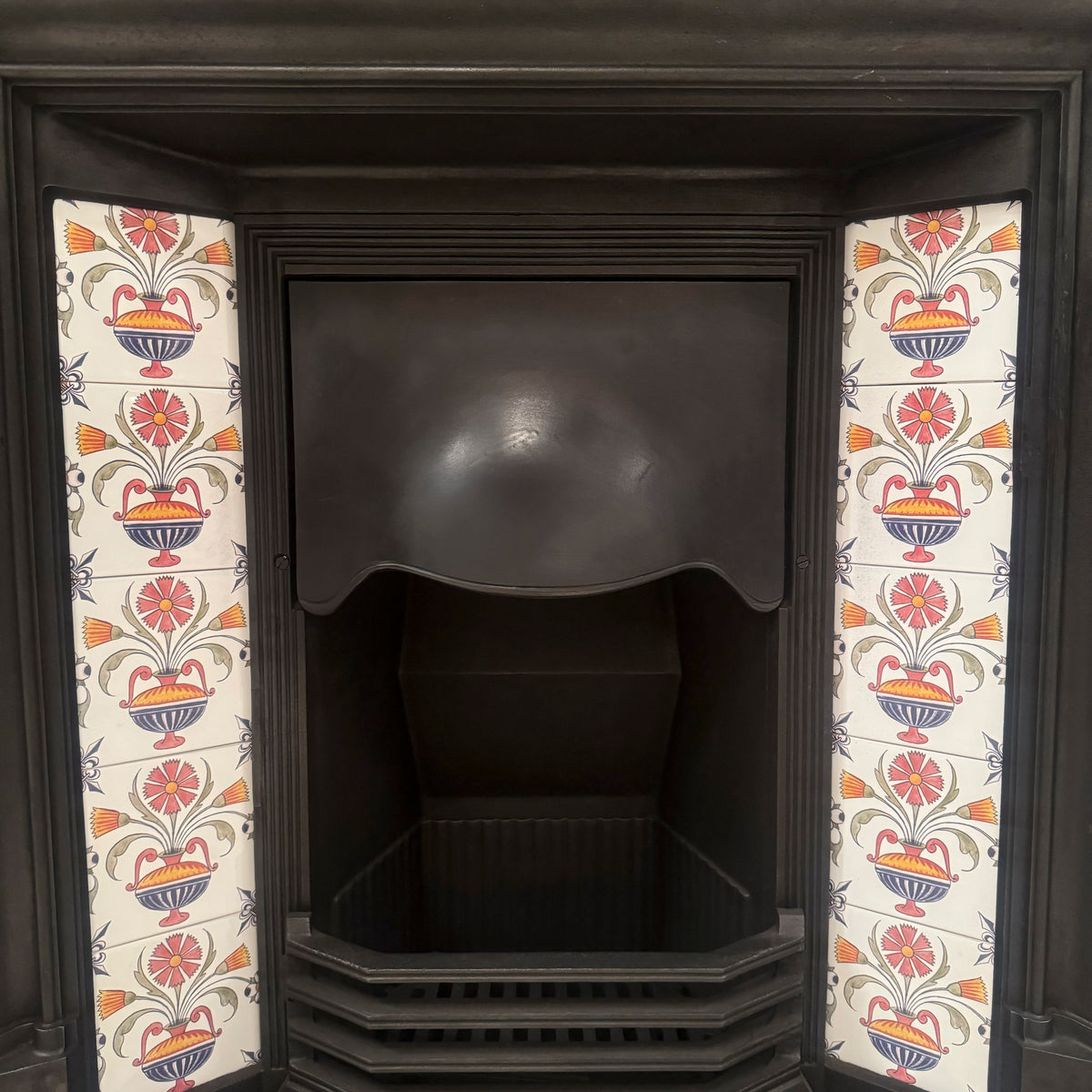 Antique Edwardian Tiled Combination Fireplace | The Architectural Forum