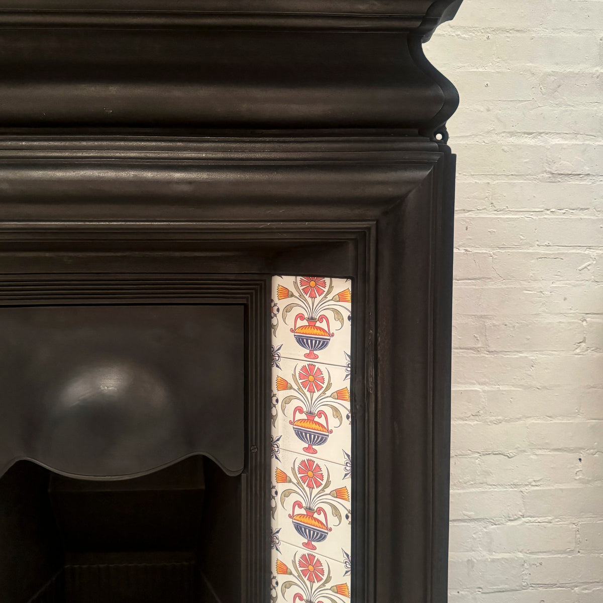 Antique Edwardian Tiled Combination Fireplace | The Architectural Forum