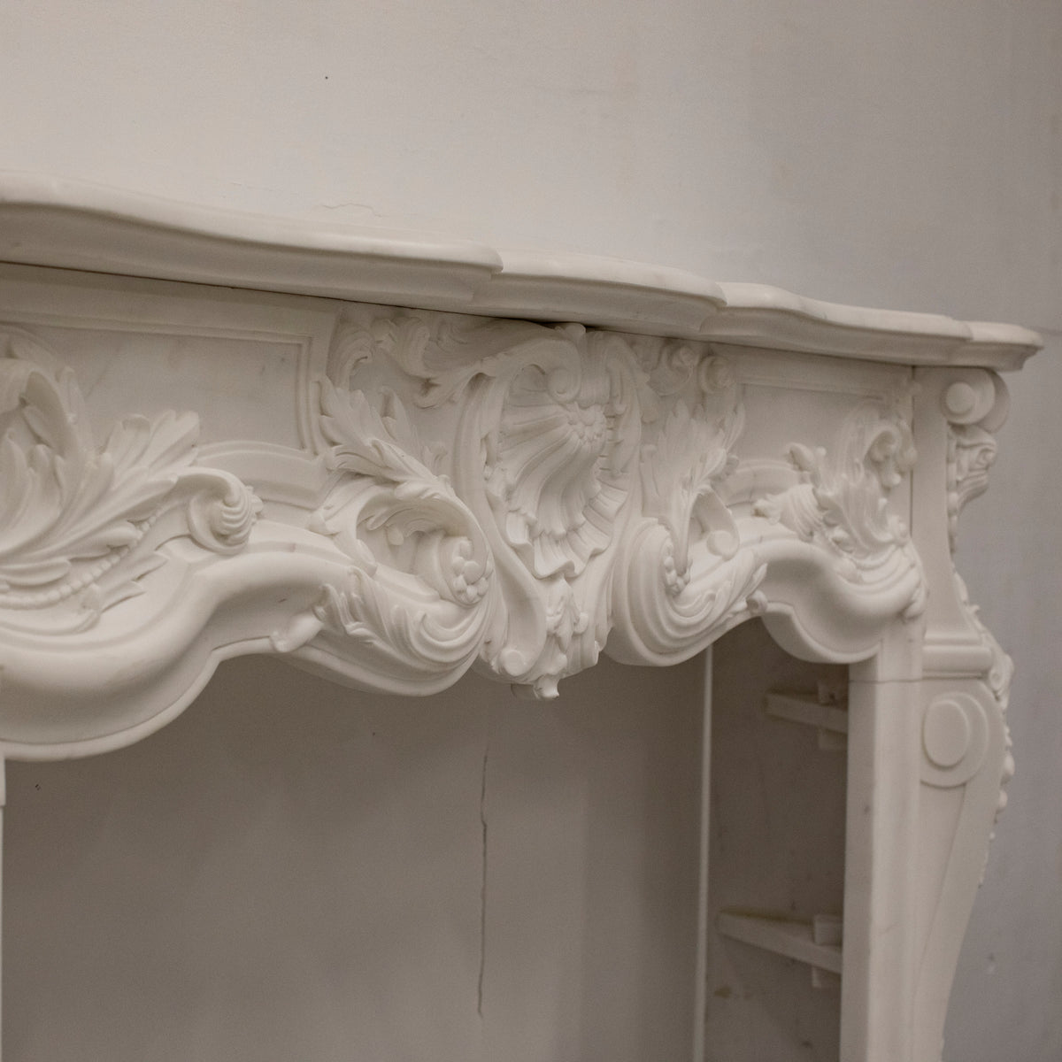 French Louis XV Fireplace Surround in Statuary Marble I Pair available | The Architectural Forum