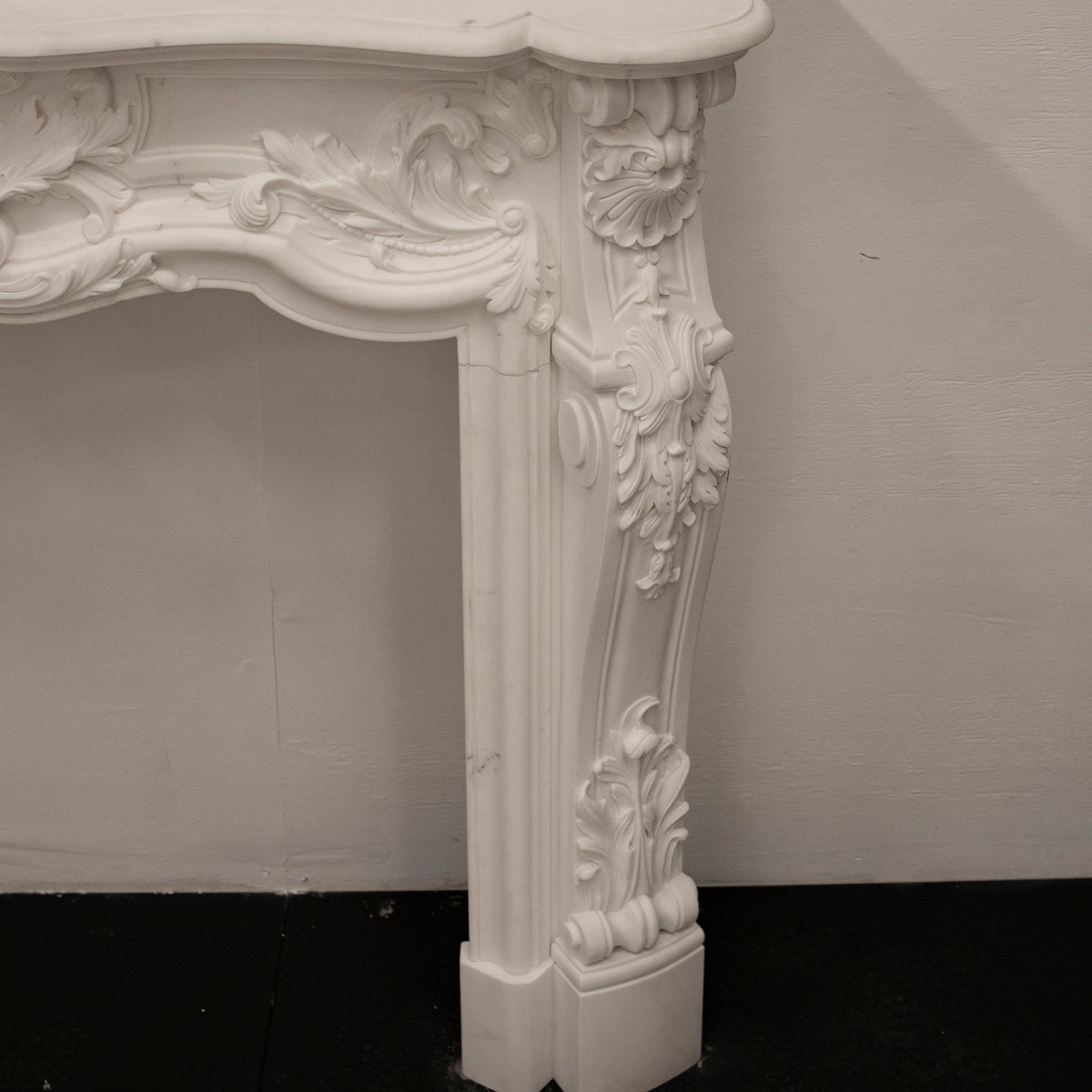 French Louis XV Fireplace Surround in Statuary Marble I Pair available | The Architectural Forum