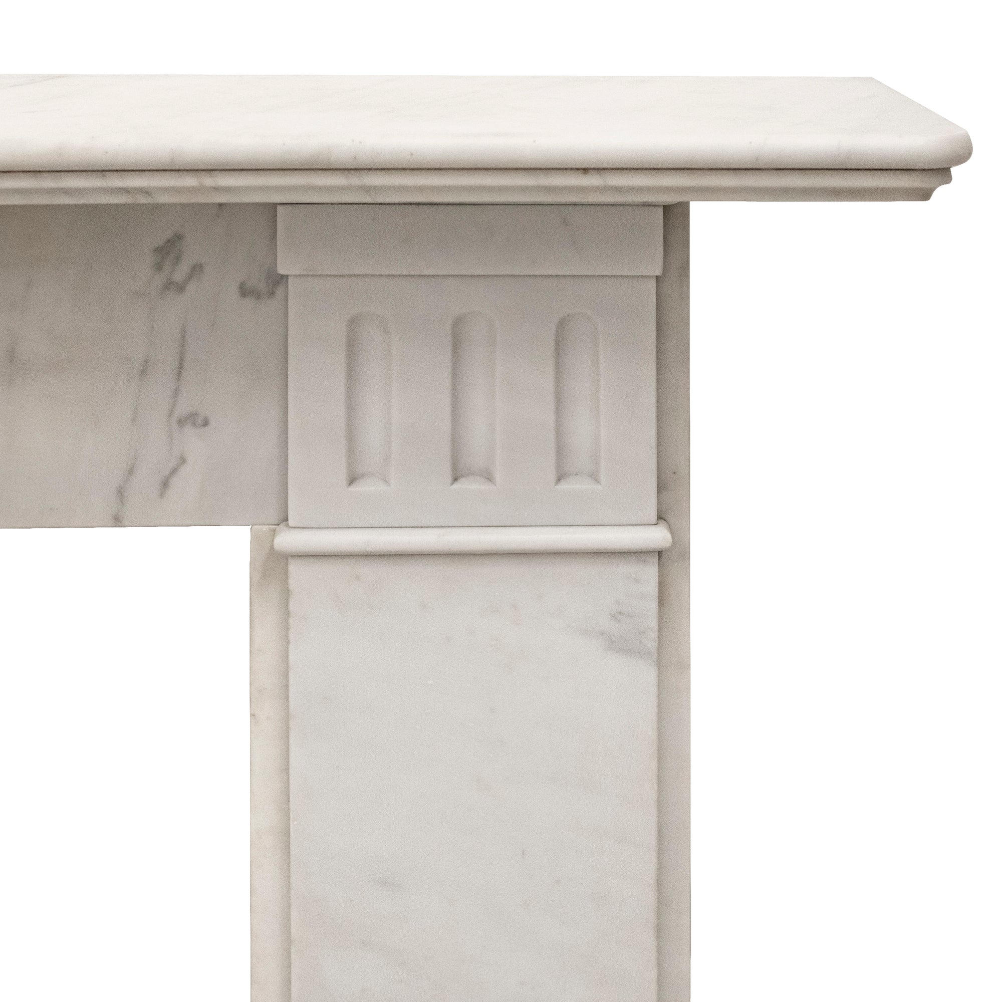 Antique Carrara Marble Fireplace Surround | The Architectural Forum