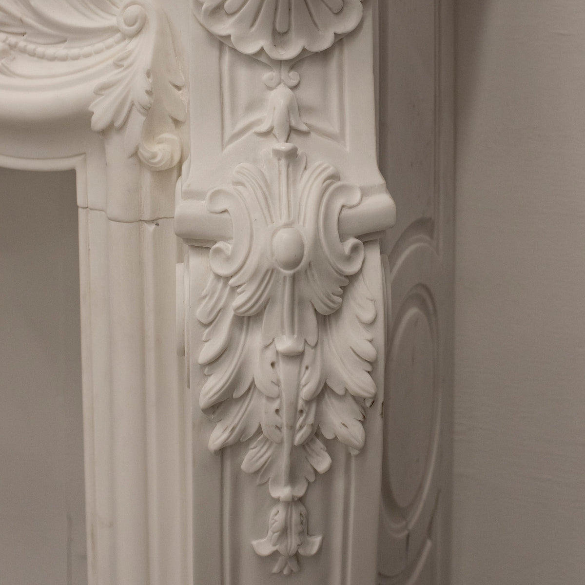 French Louis XV Fireplace Surround in Statuary Marble I Pair available | The Architectural Forum