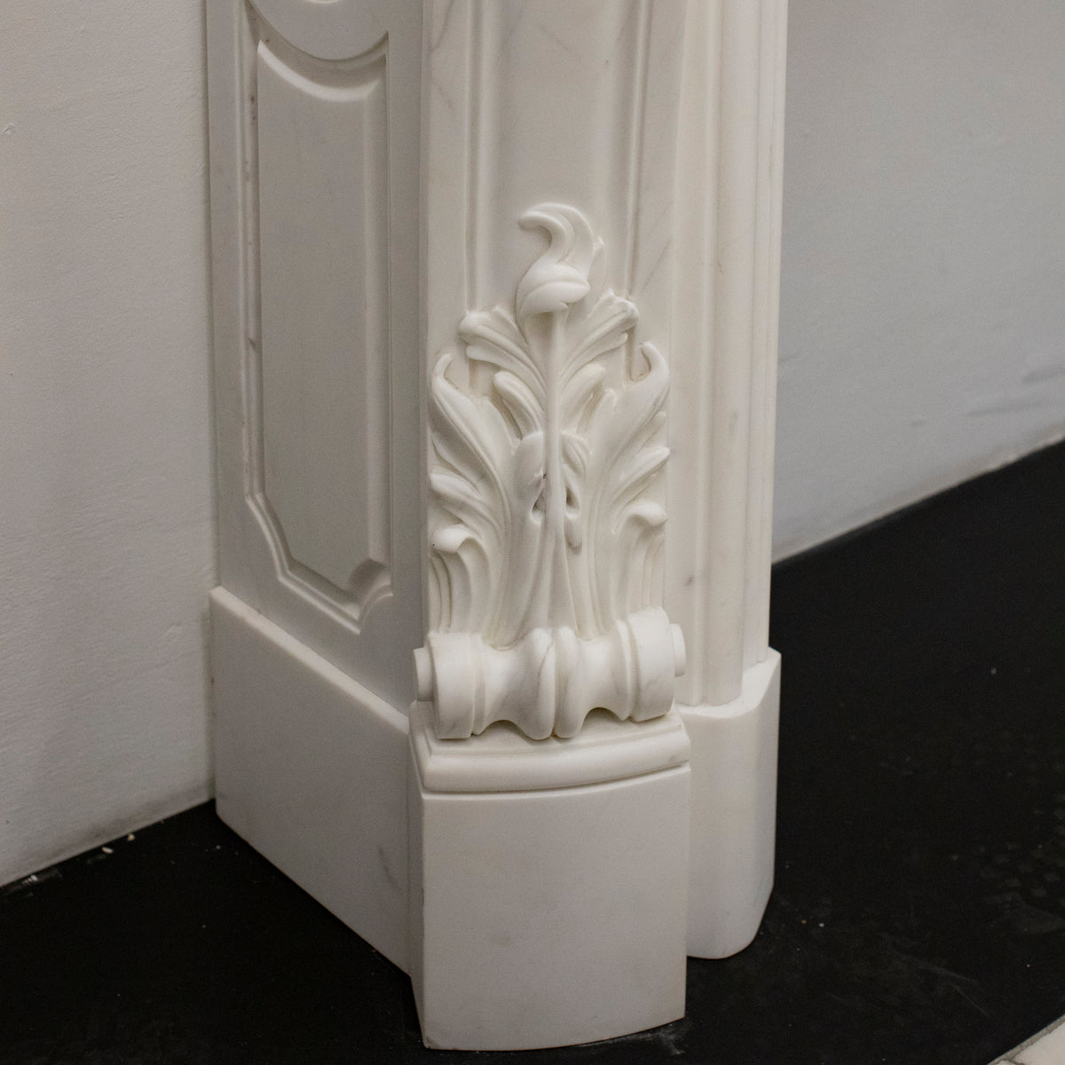 French Louis XV Fireplace Surround in Statuary Marble I Pair available | The Architectural Forum