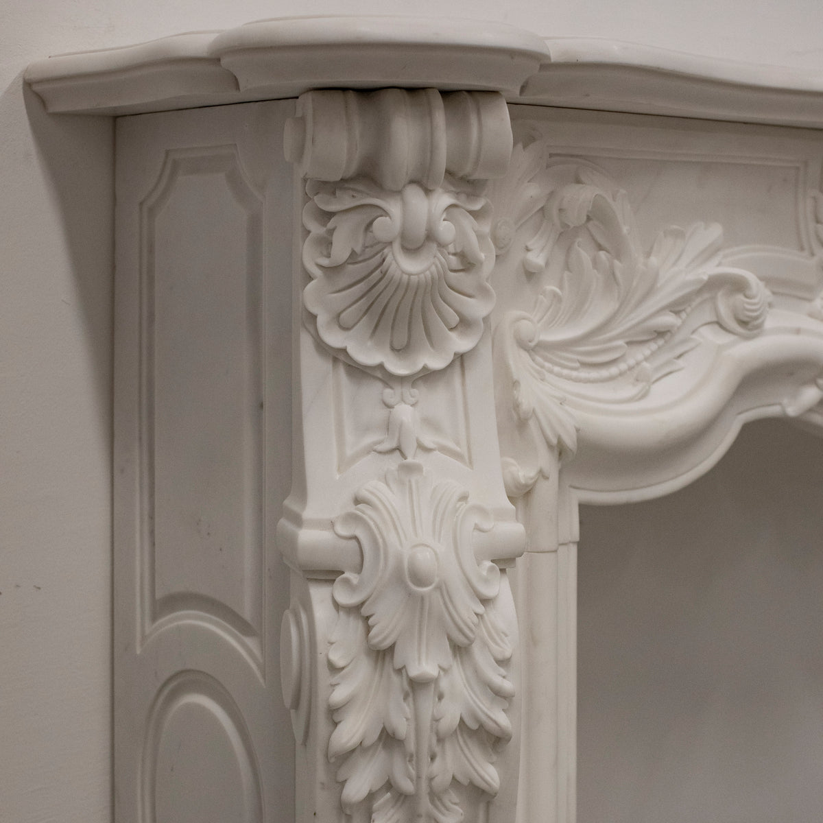 French Louis XV Fireplace Surround in Statuary Marble I Pair available | The Architectural Forum