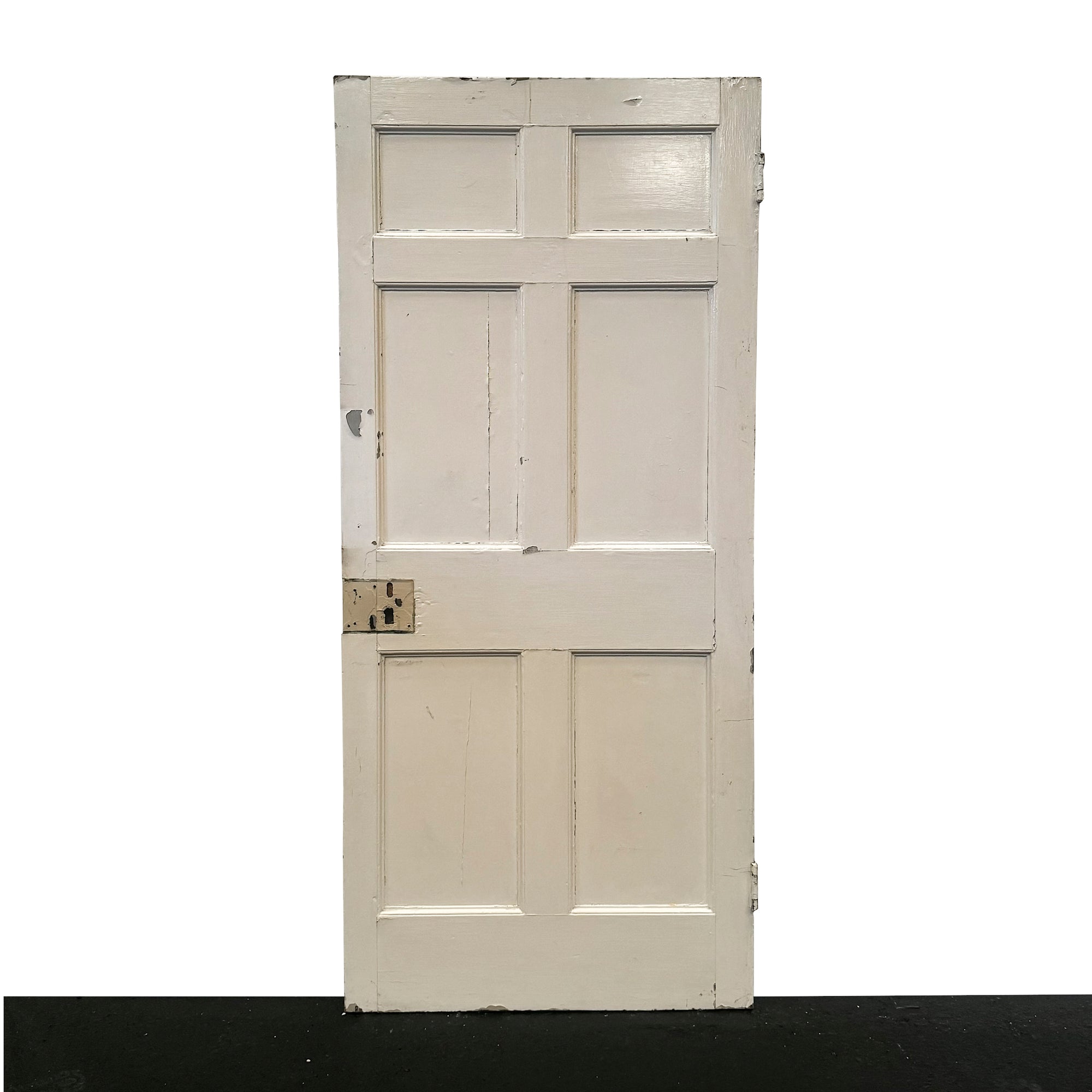 Georgian Solid Pine Panelled Door - 190cm x 85.5cm | The Architectural Forum