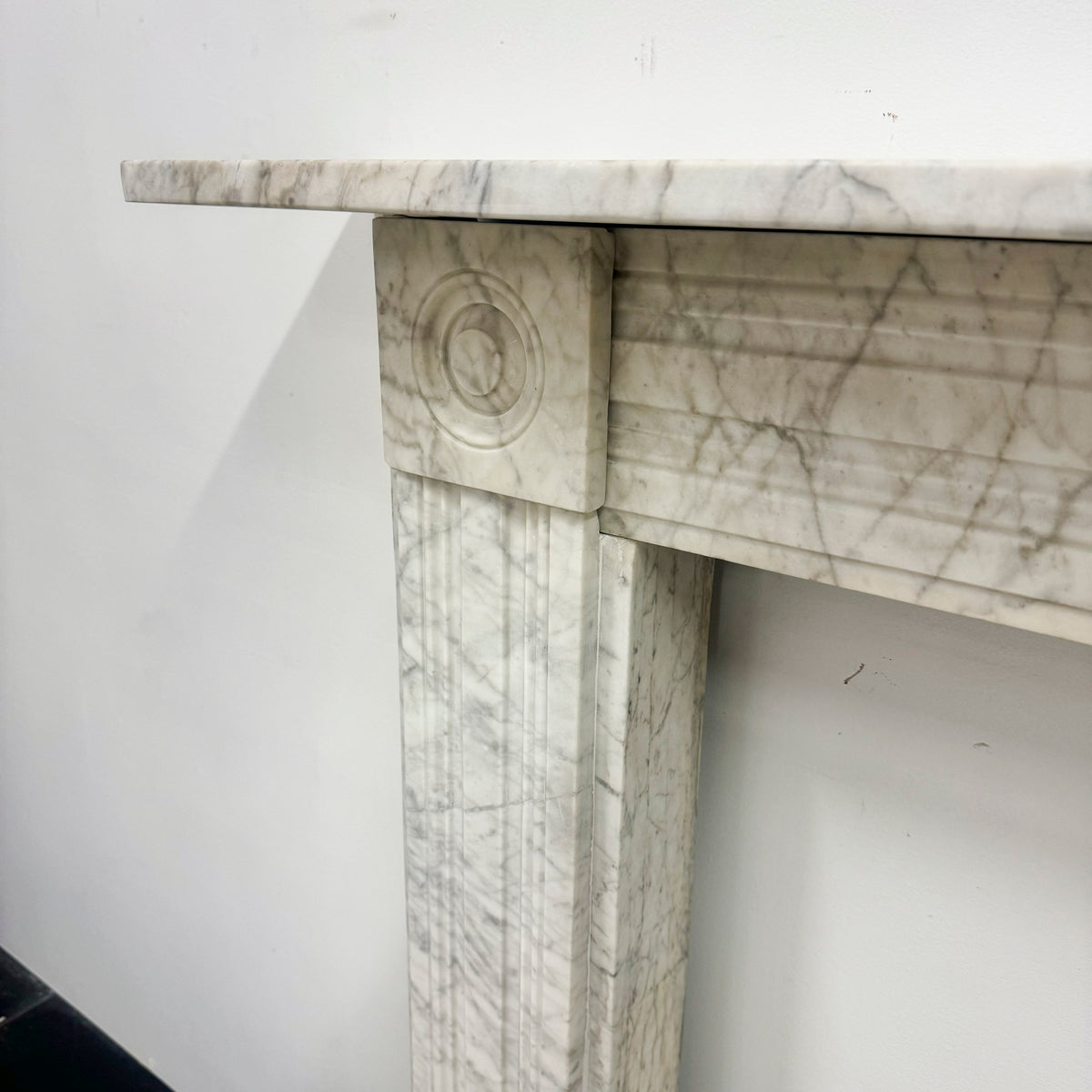 Antique Regency Marble Bullseye Fireplace Surround | The Architectural Forum