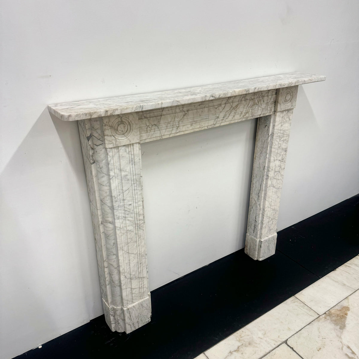 Antique Regency Marble Bullseye Fireplace Surround | The Architectural Forum