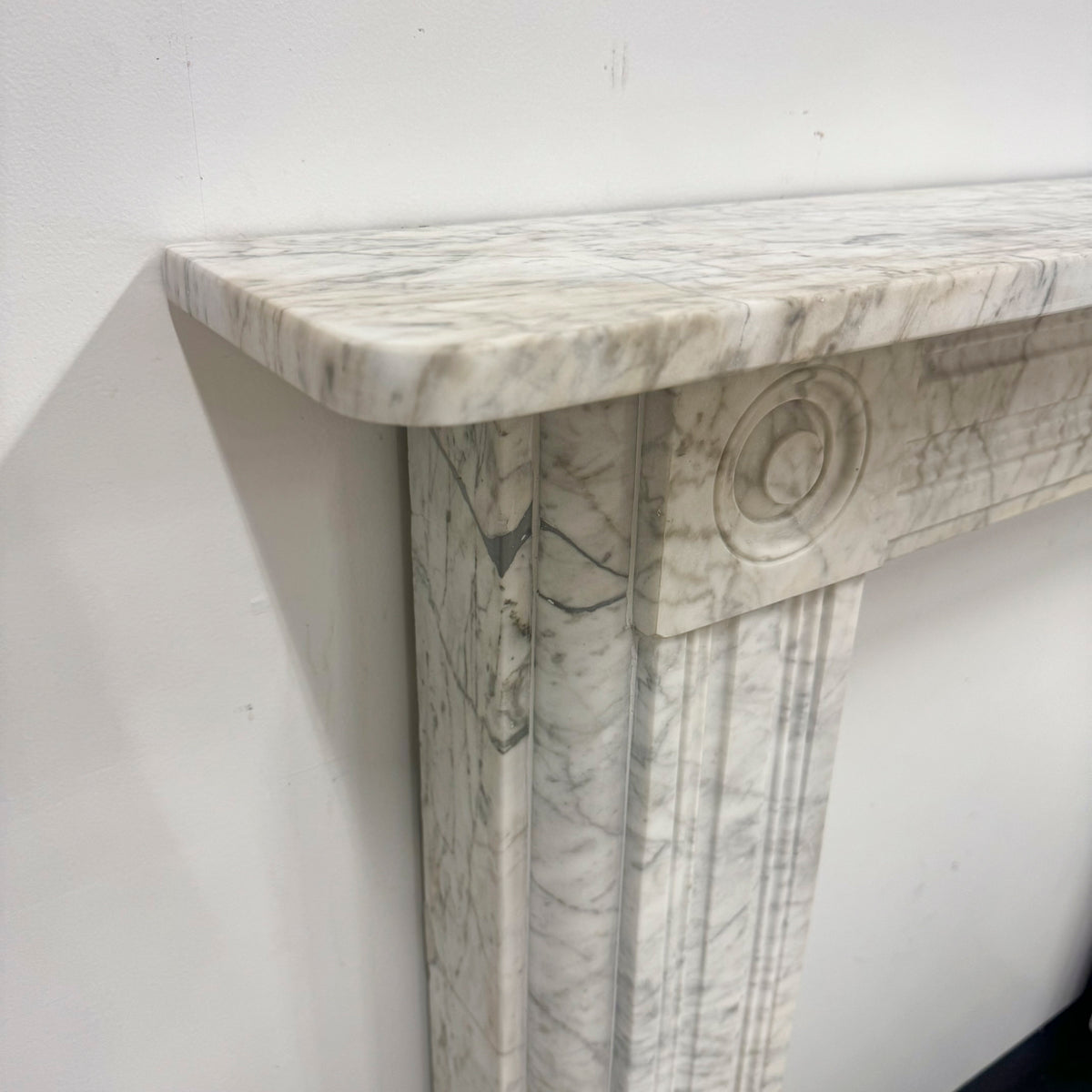 Antique Regency Marble Bullseye Fireplace Surround | The Architectural Forum