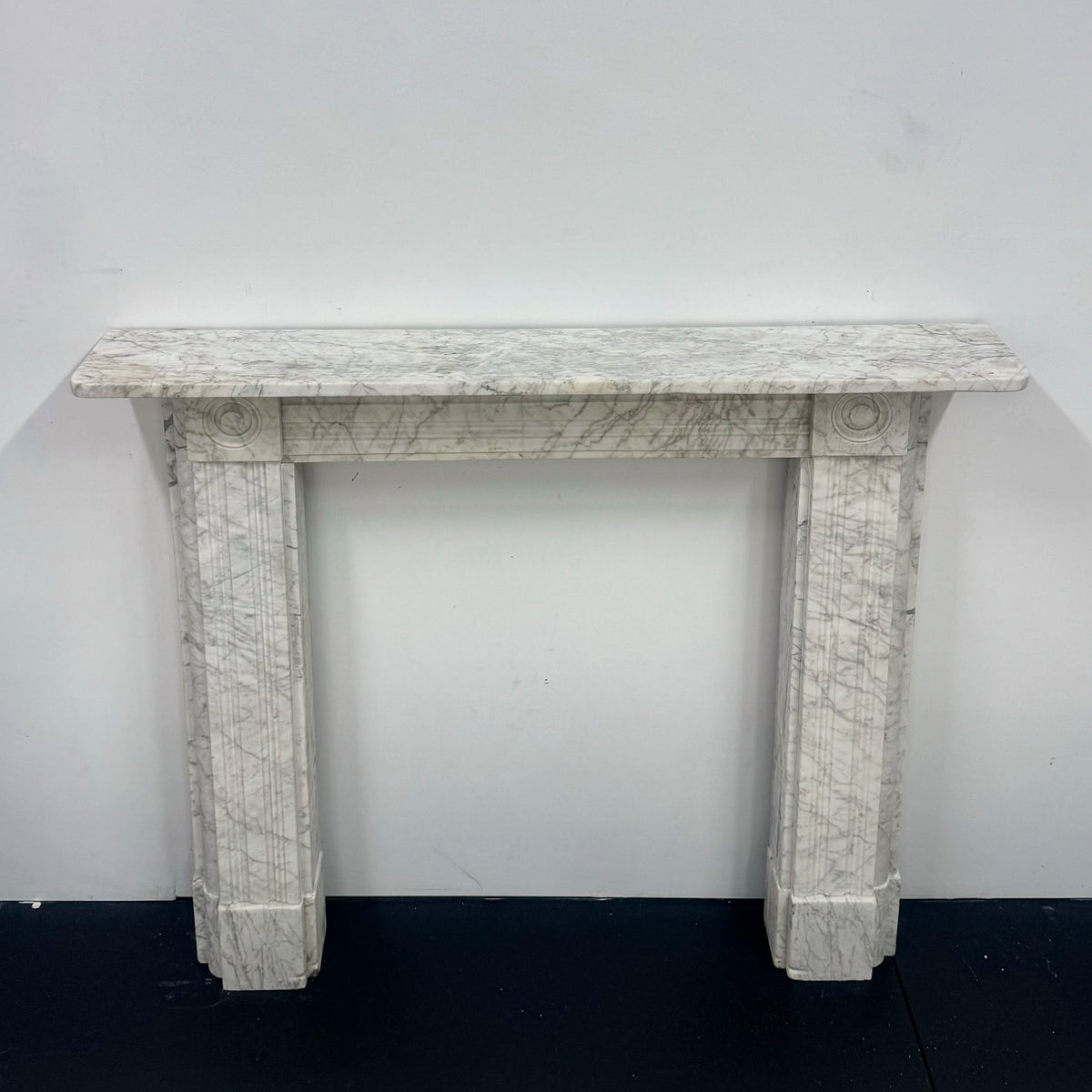 Antique Regency Marble Bullseye Fireplace Surround | The Architectural Forum