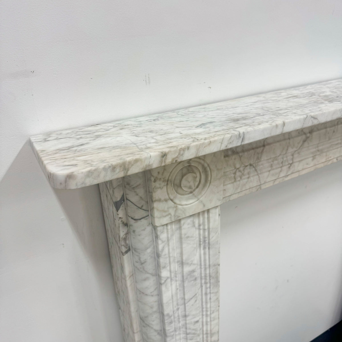 Antique Regency Marble Bullseye Fireplace Surround | The Architectural Forum