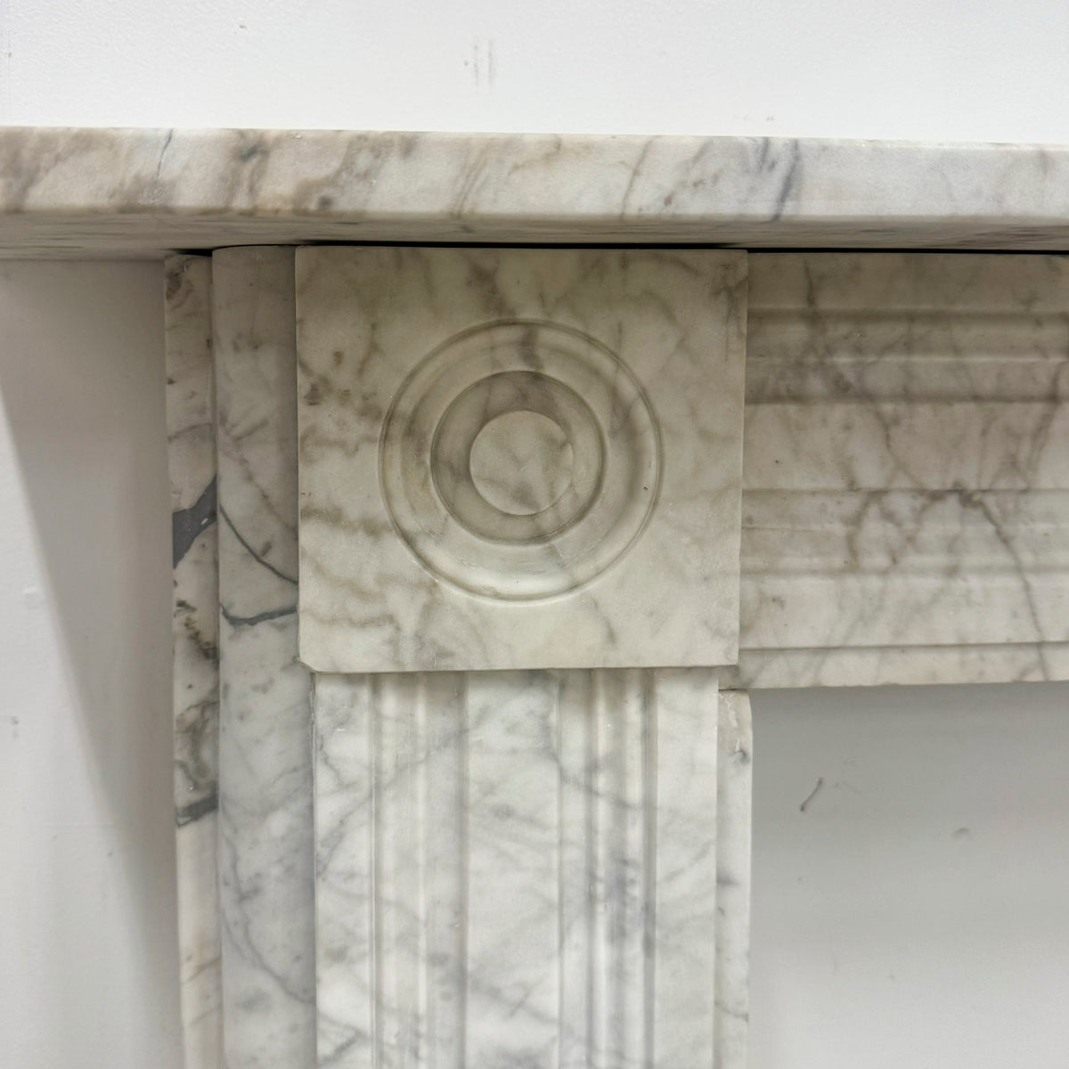 Antique Regency Marble Bullseye Fireplace Surround | The Architectural Forum