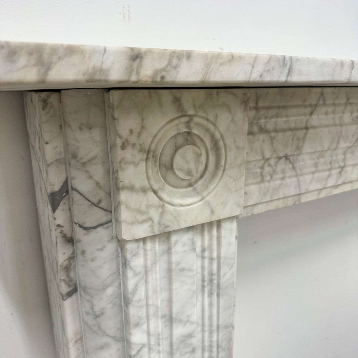 Antique Regency Marble Bullseye Fireplace Surround | The Architectural Forum