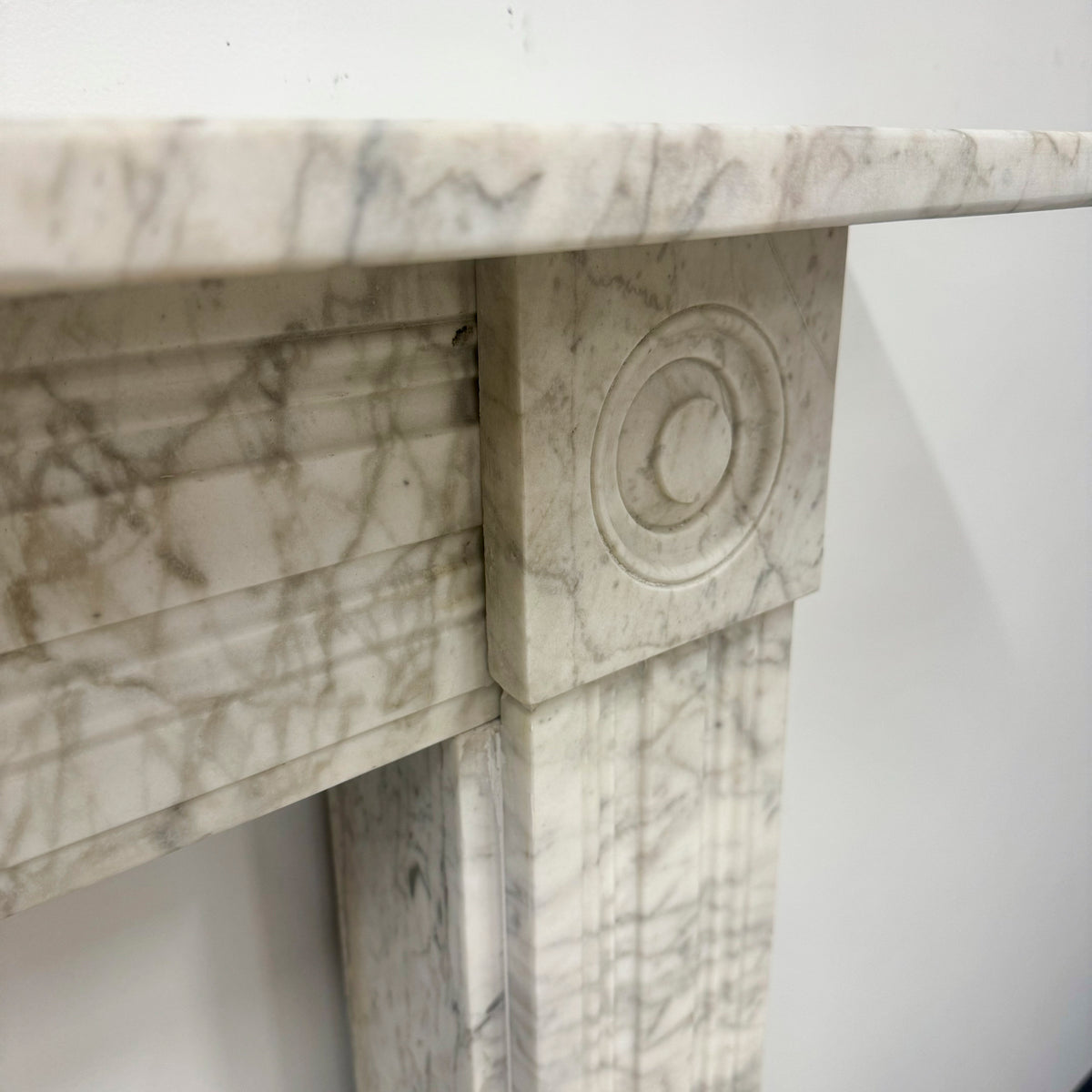 Antique Regency Marble Bullseye Fireplace Surround | The Architectural Forum