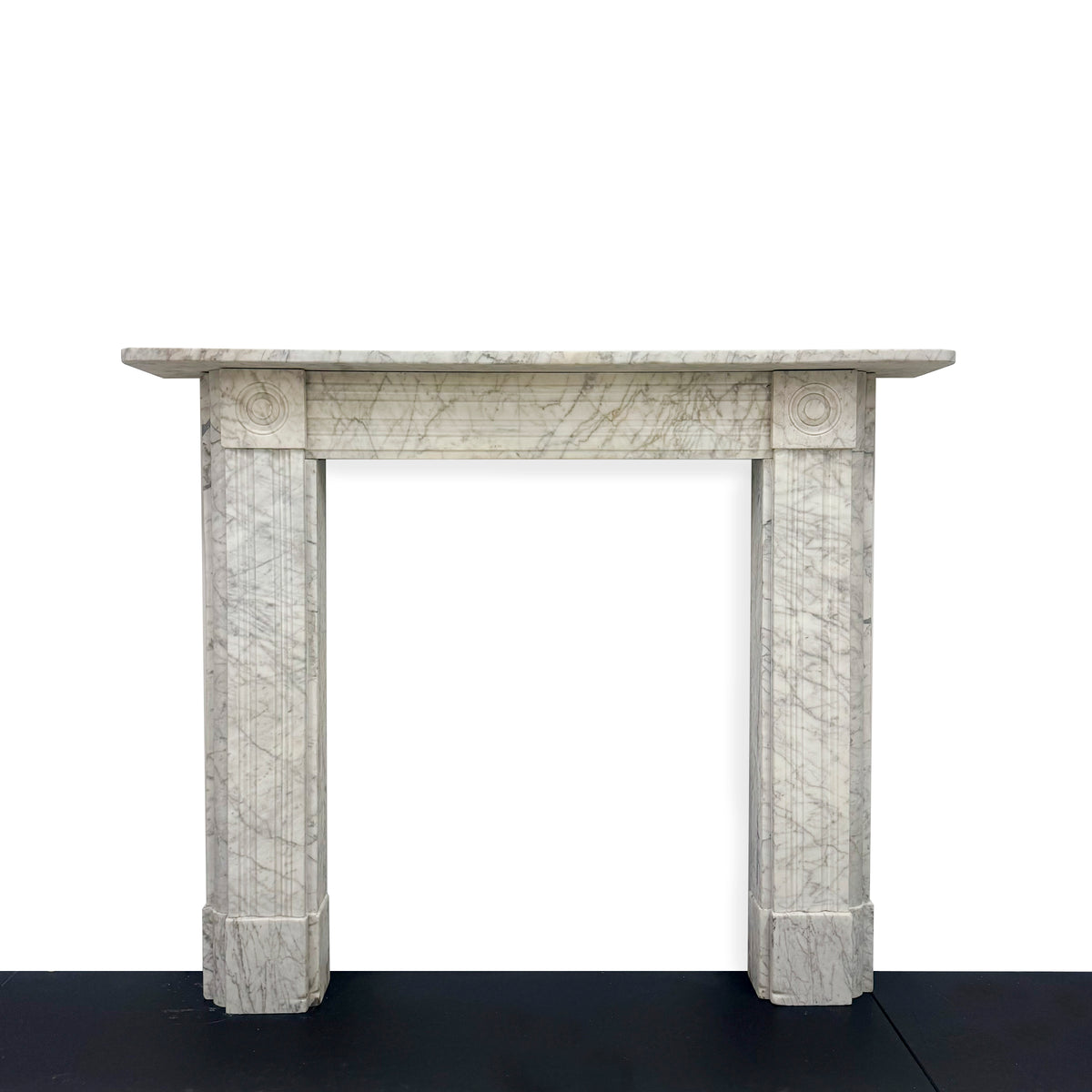 Antique Regency Marble Bullseye Fireplace Surround | The Architectural Forum