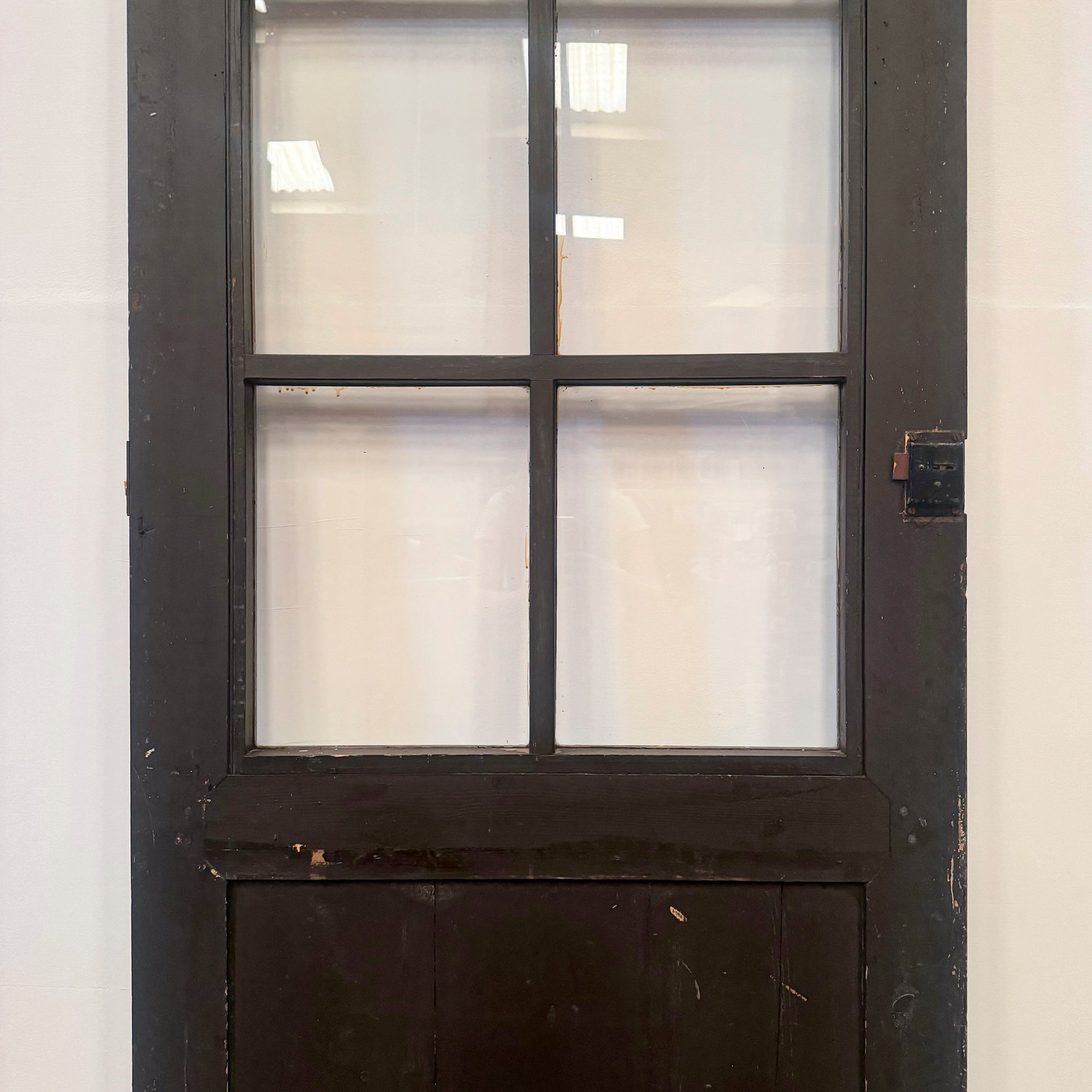 Antique Victorian 1 Panel Glazed Door - 207cm x 84cm | The Architectural Forum