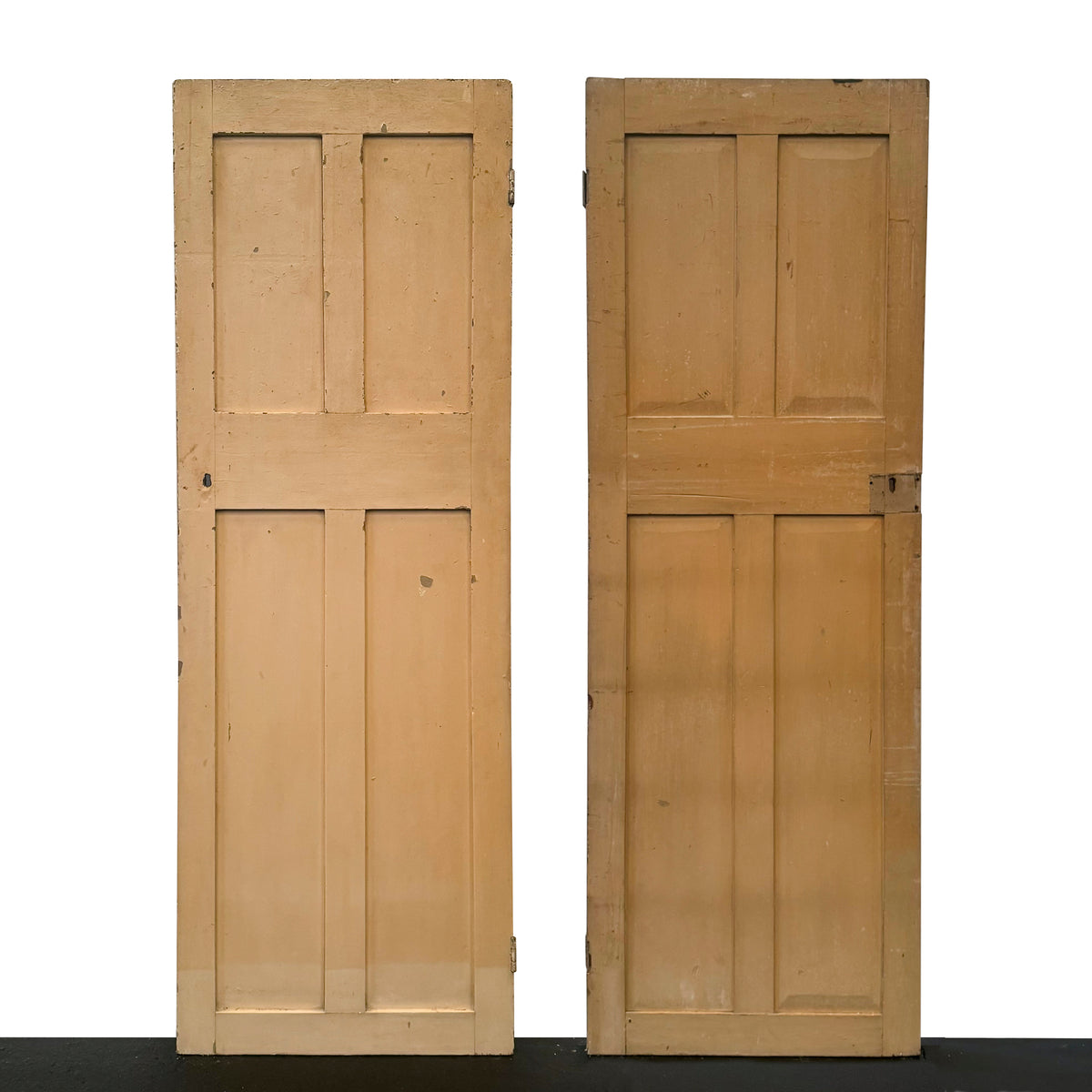 Georgian Solid Pine Panelled Door - 226cm x 78cm | The Architectural Forum