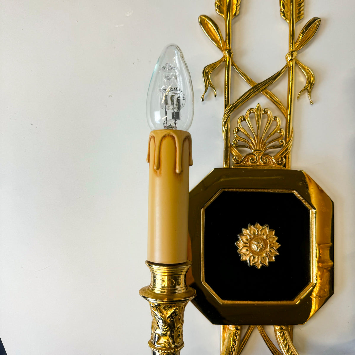 Set of 4 21st Century Gilded Brass Gilt Wall Lights | The Architectural Forum