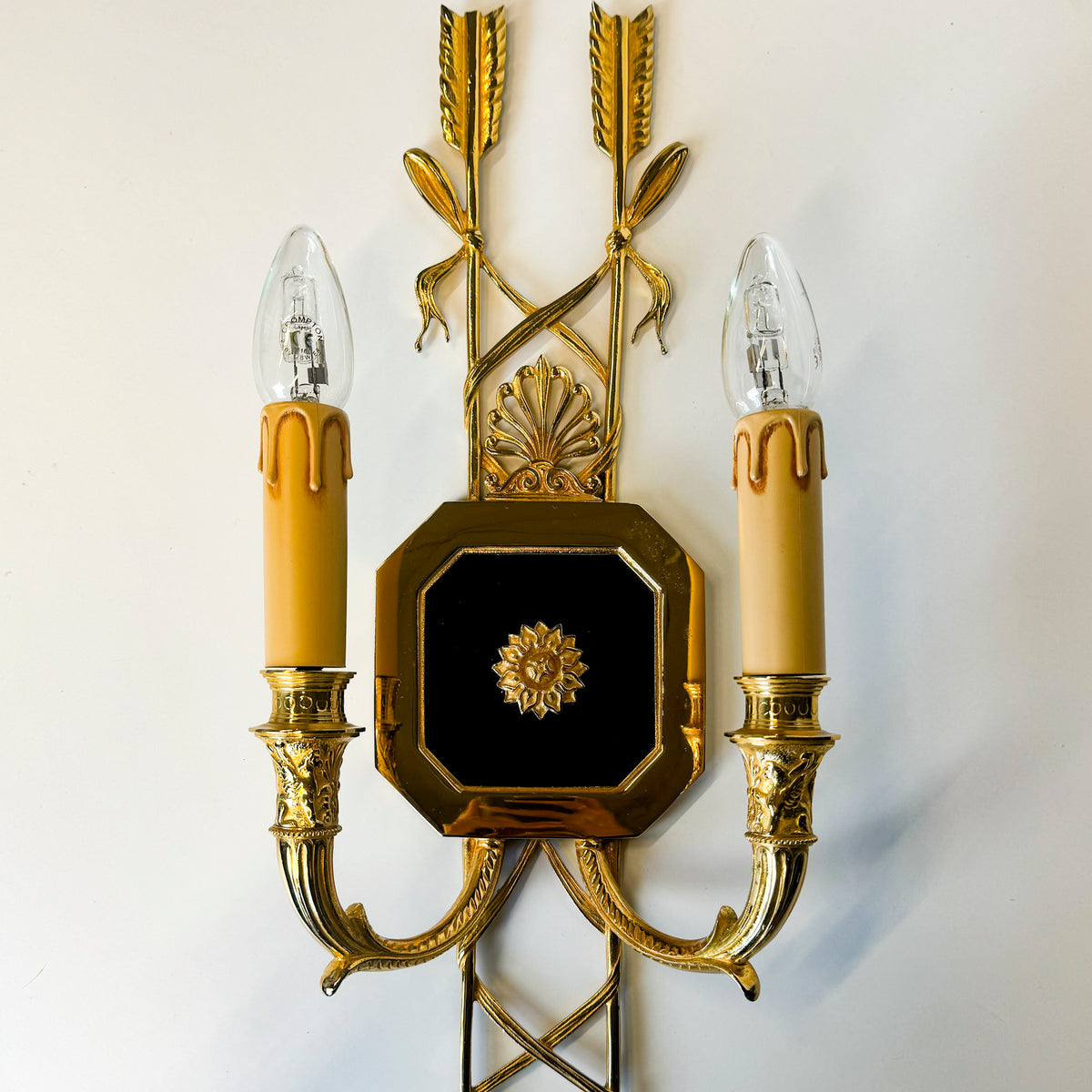 Set of 4 21st Century Gilded Brass Gilt Wall Lights | The Architectural Forum