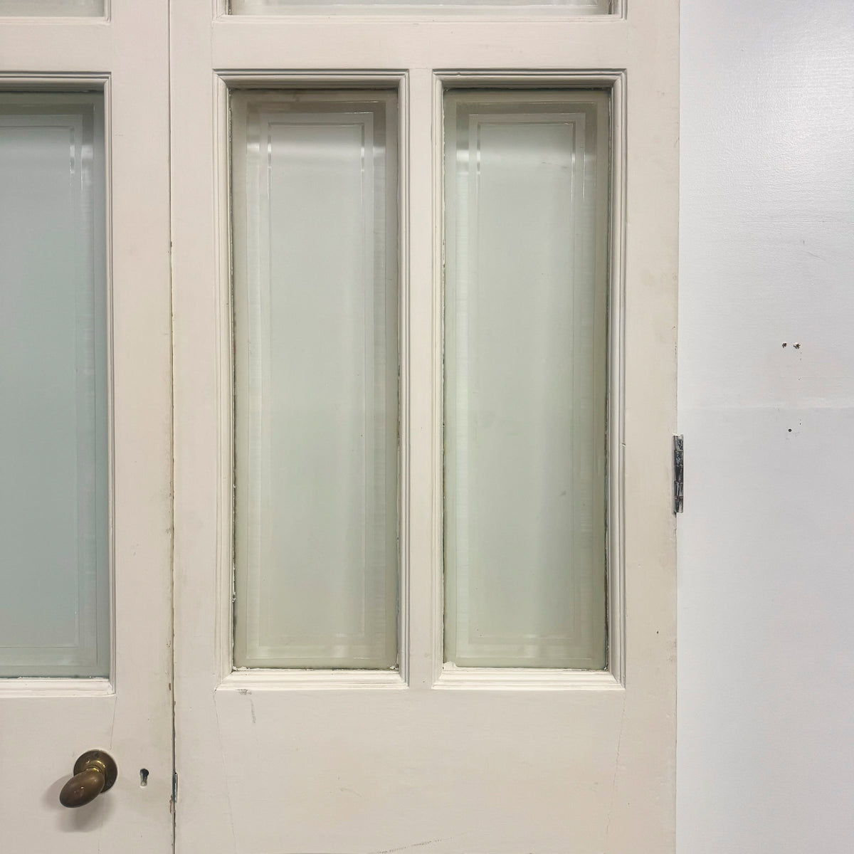 Antique Victorian Pine Double Glazed Doors - 216cm x 136cm | The Architectural Forum