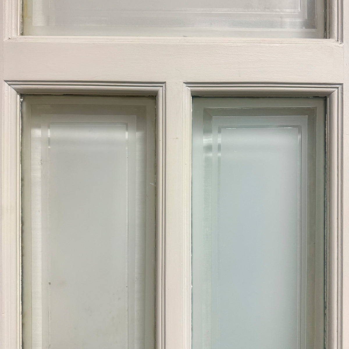 Antique Victorian Pine Double Glazed Doors - 216cm x 136cm | The Architectural Forum