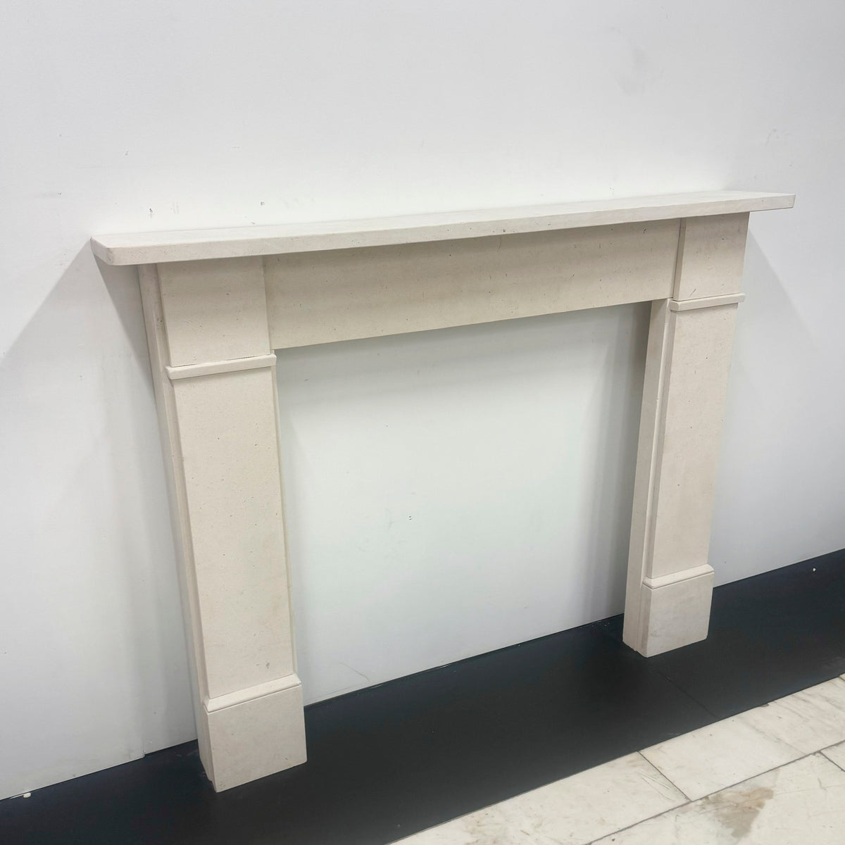 Victorian Style Limestone Fireplace Surround