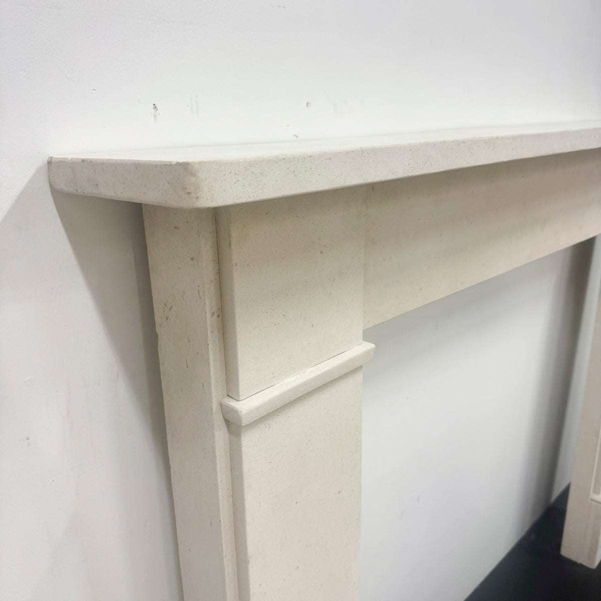 Victorian Style Limestone Fireplace Surround