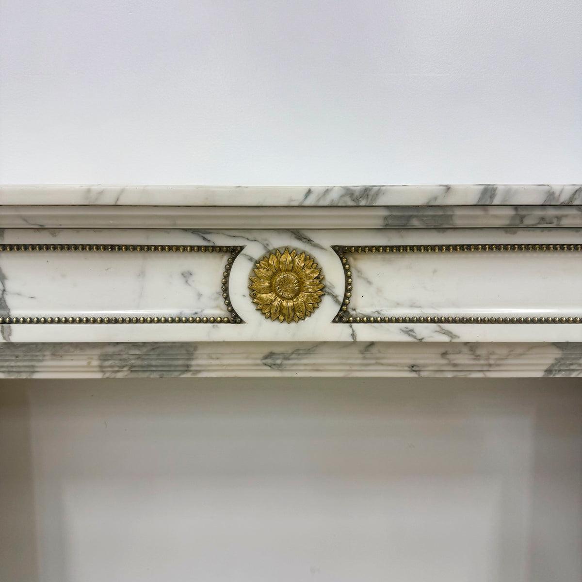 Antique Louis XVI Style Arabescato Marble Fireplace | The Architectural Forum