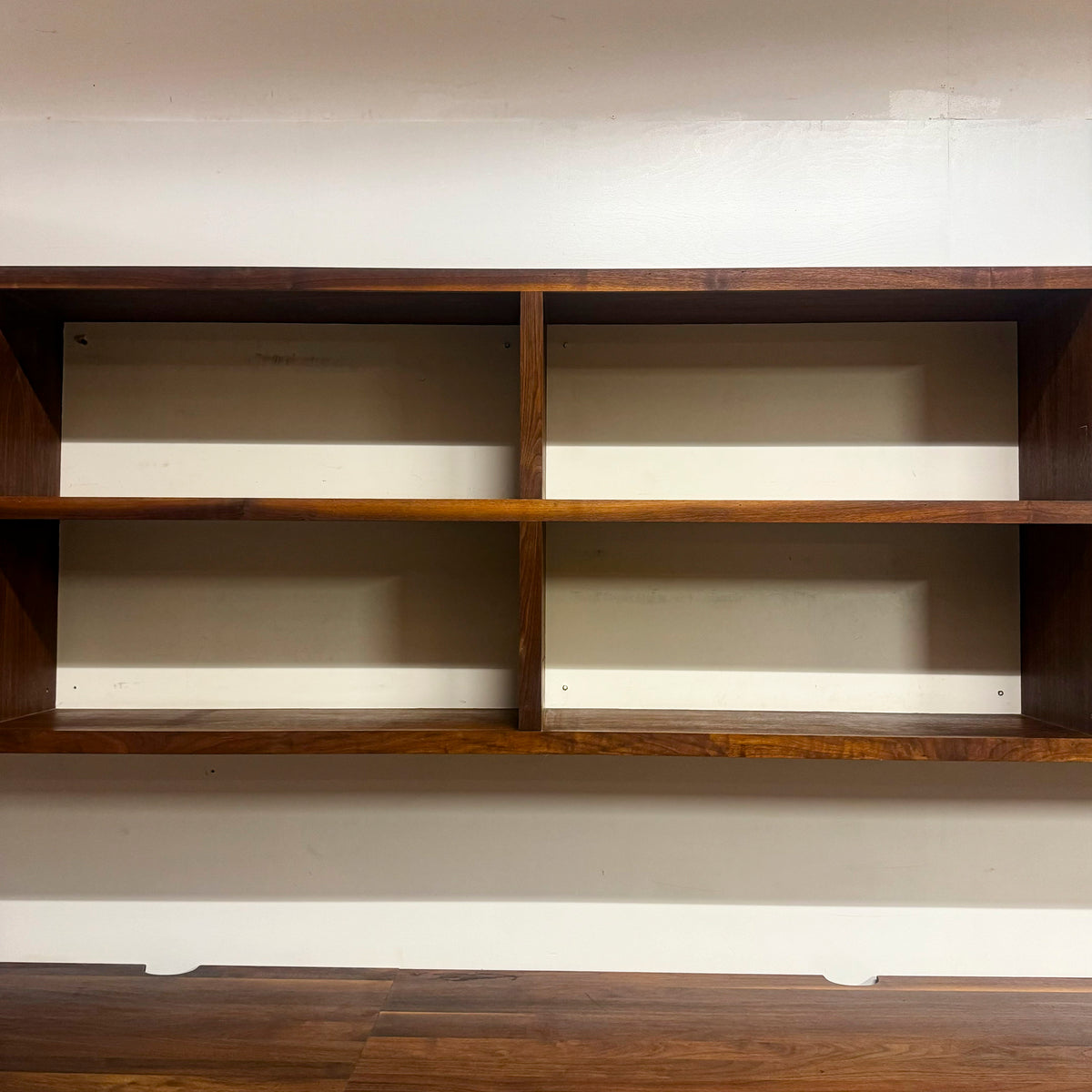 Reclaimed L-Shaped Teak Shelving and Working Desk Unit With Drawers | The Architectural Forum