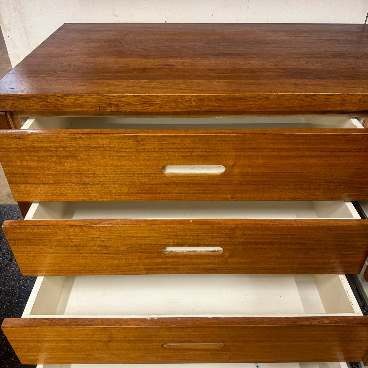 Reclaimed L-Shaped Teak Shelving and Working Desk Unit With Drawers | The Architectural Forum