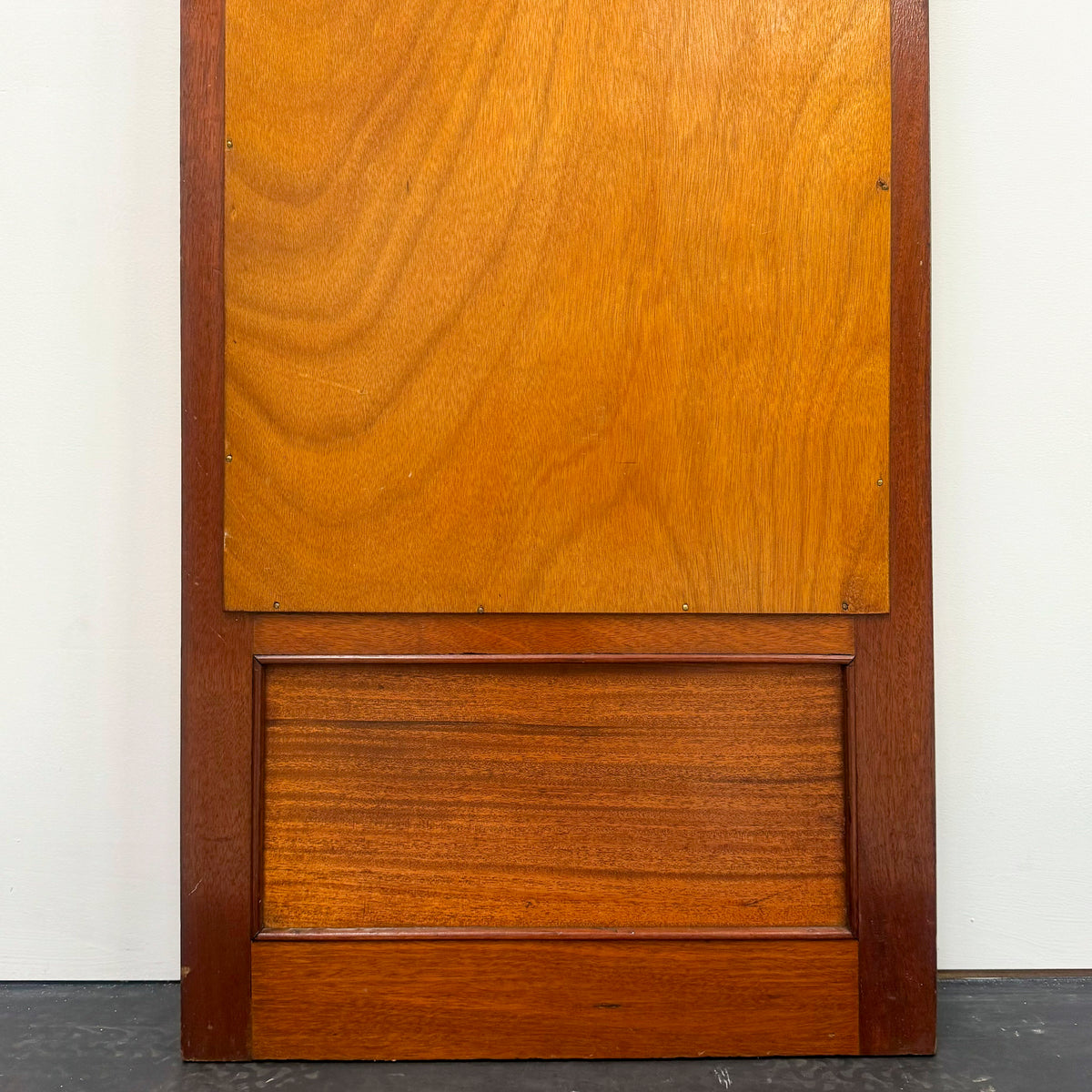 Antique Full Length Inlaid Mahogany Beveled Mirrored Door | The Architectural Forum