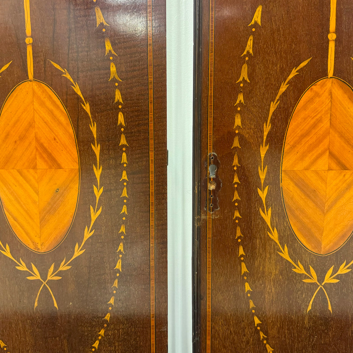 Pair of Victorian Mahogany Inlaid Doors | The Architectural Forum