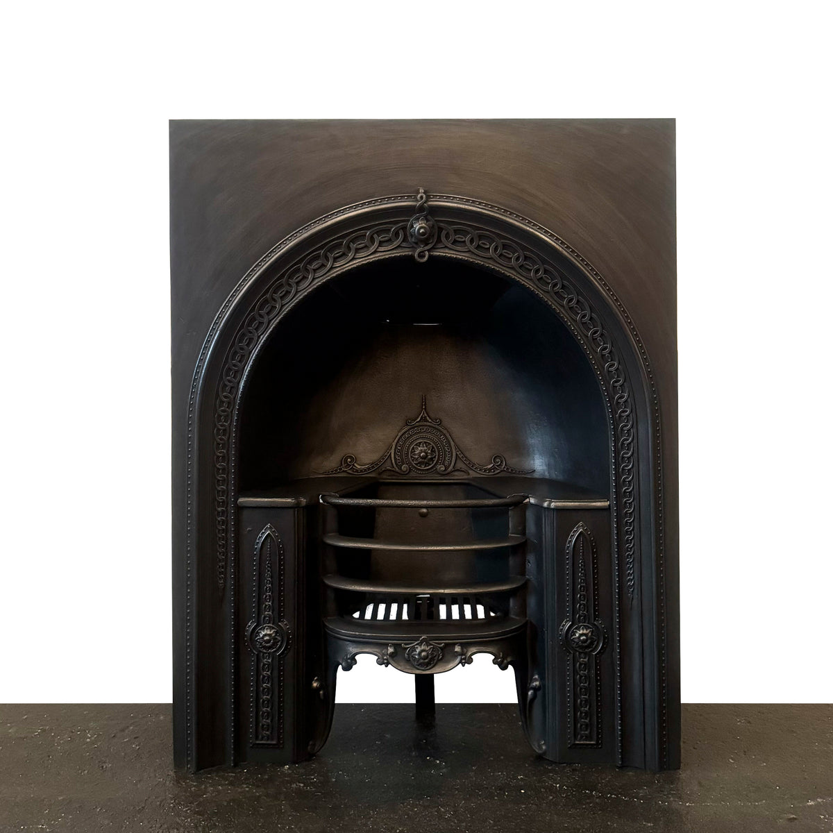 Antique Victorian Cast Iron Hob Grate Insert | The Architectural Forum