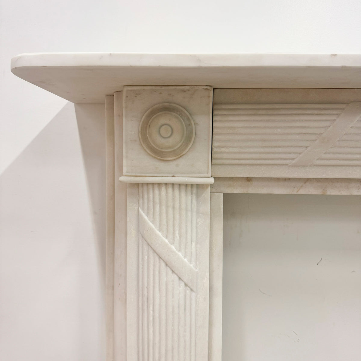 Georgian Style Marble Bullseye Fireplace Surround | The Architectural Forum